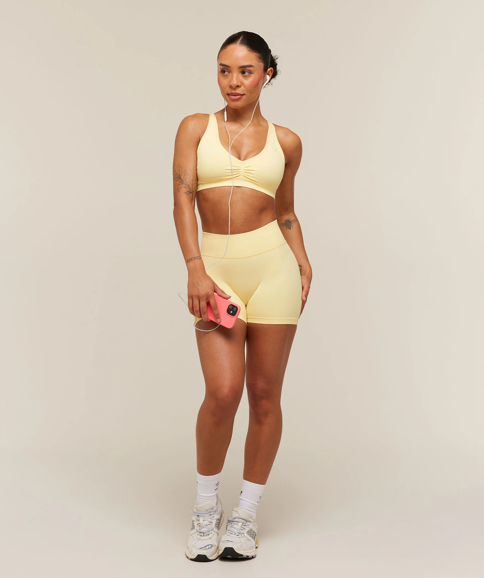 Gymshark Lift Seamless Sports Bra - Butter Yellow - Image 7