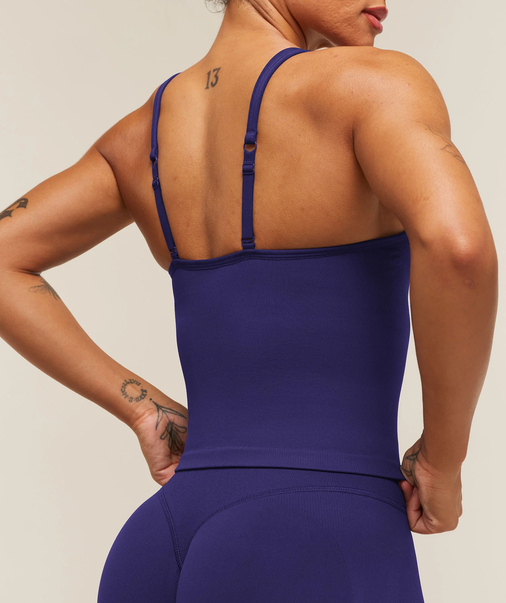 Gymshark Lift Seamless Tank with Shelf - Indigo Purple - Image 6