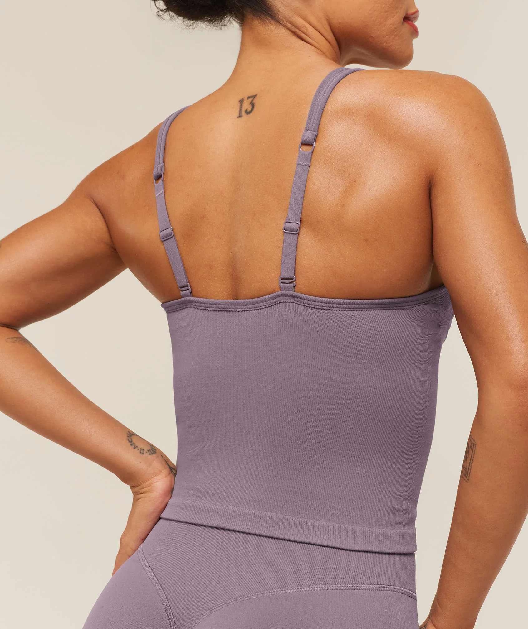 Gymshark Lift Seamless Tank with Shelf - Dusk Purple - Image 6