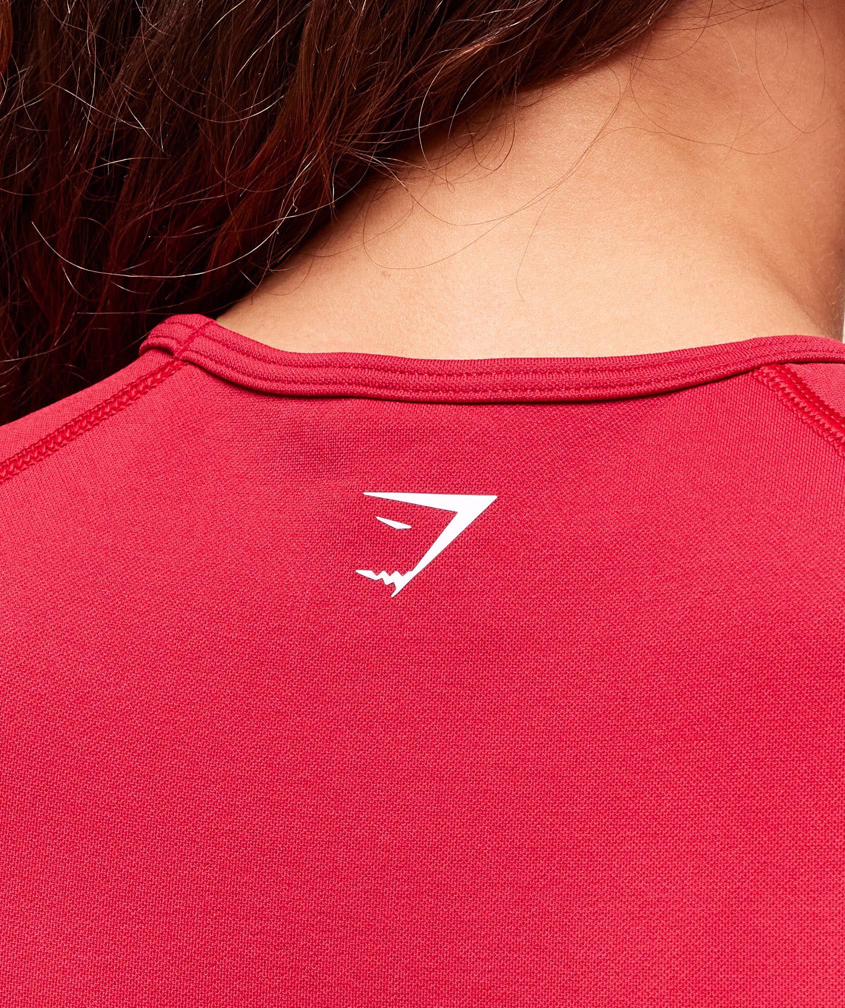 Gymshark Lift Campus Seamless Midi T-Shirt - Carmine Red - Image 5