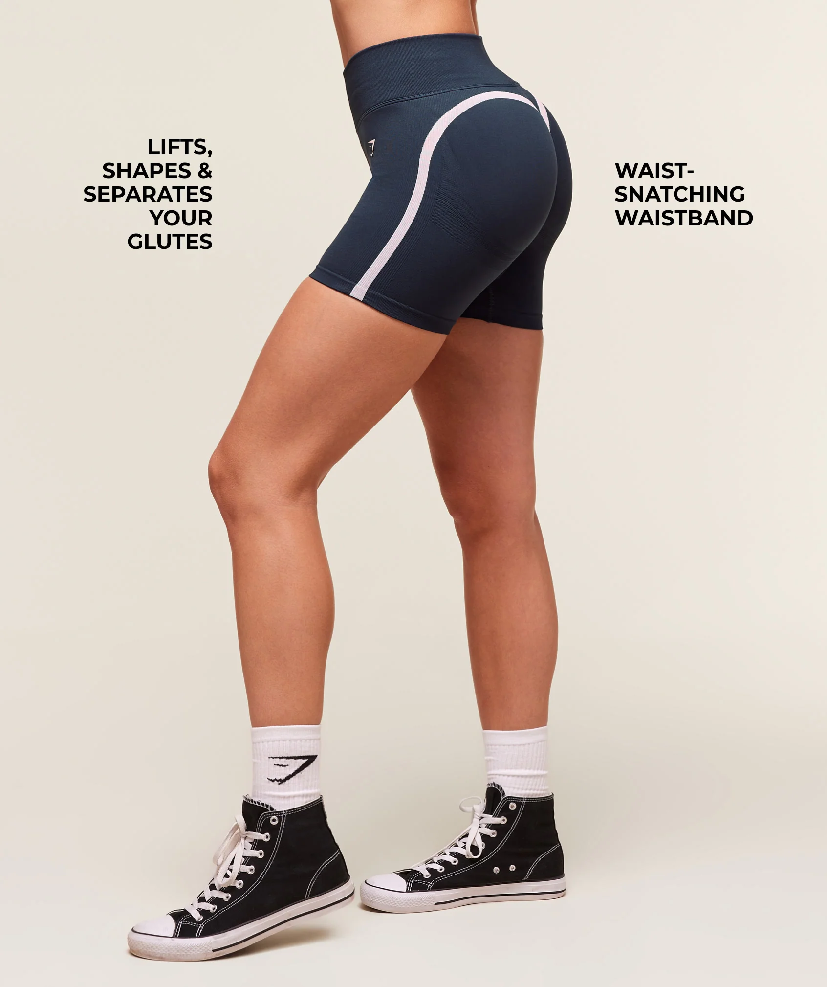 Gymshark Lift Campus Seamless Short - Heavy Blue - Image 2