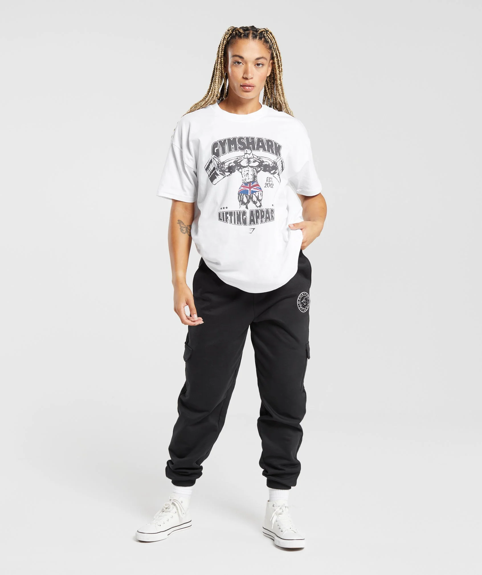 Gymshark Lifting Apparel Oversized T-Shirt - White - Image 4