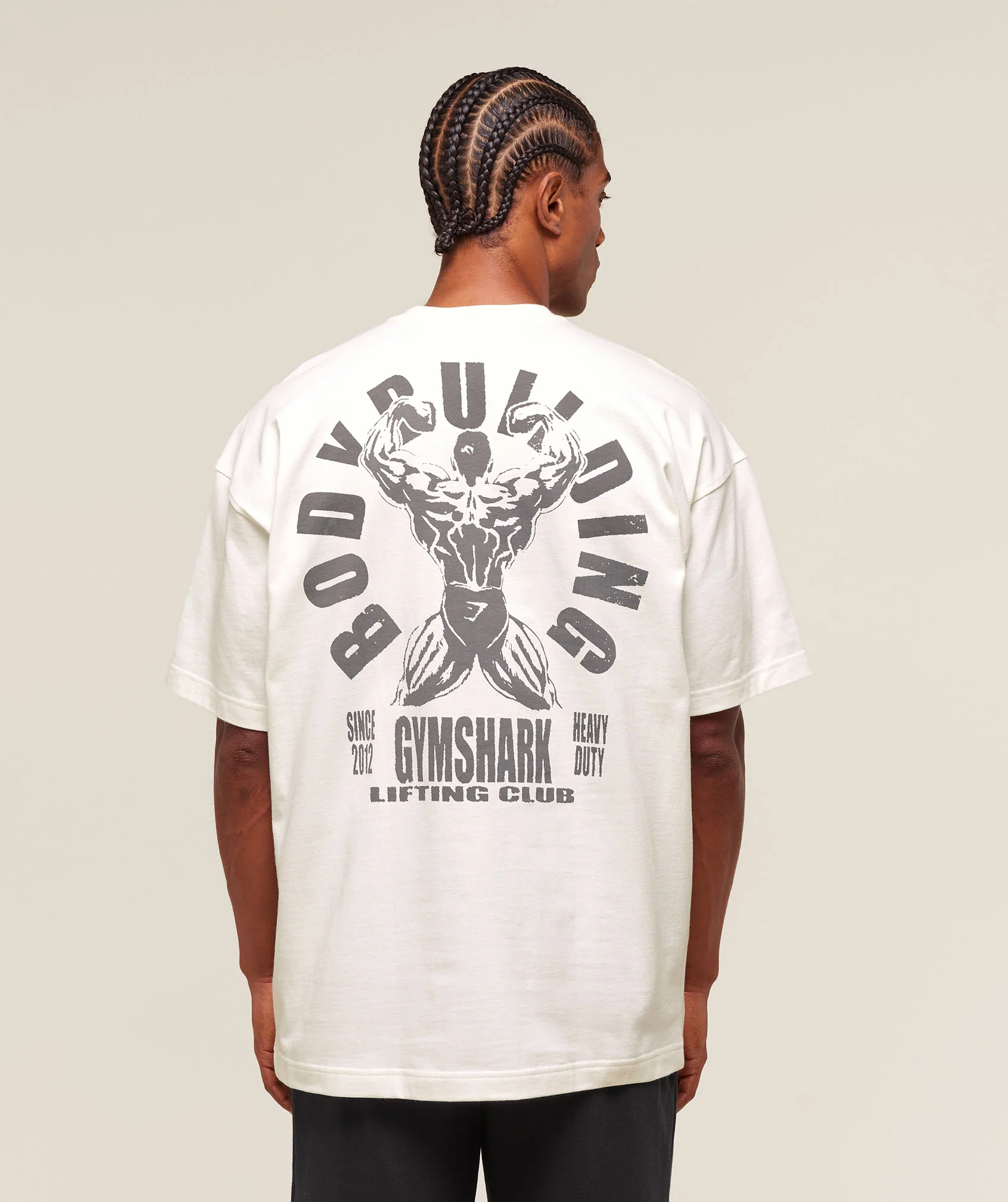 Gymshark Lifting Club Flex T-Shirt - Soft White - Image 4