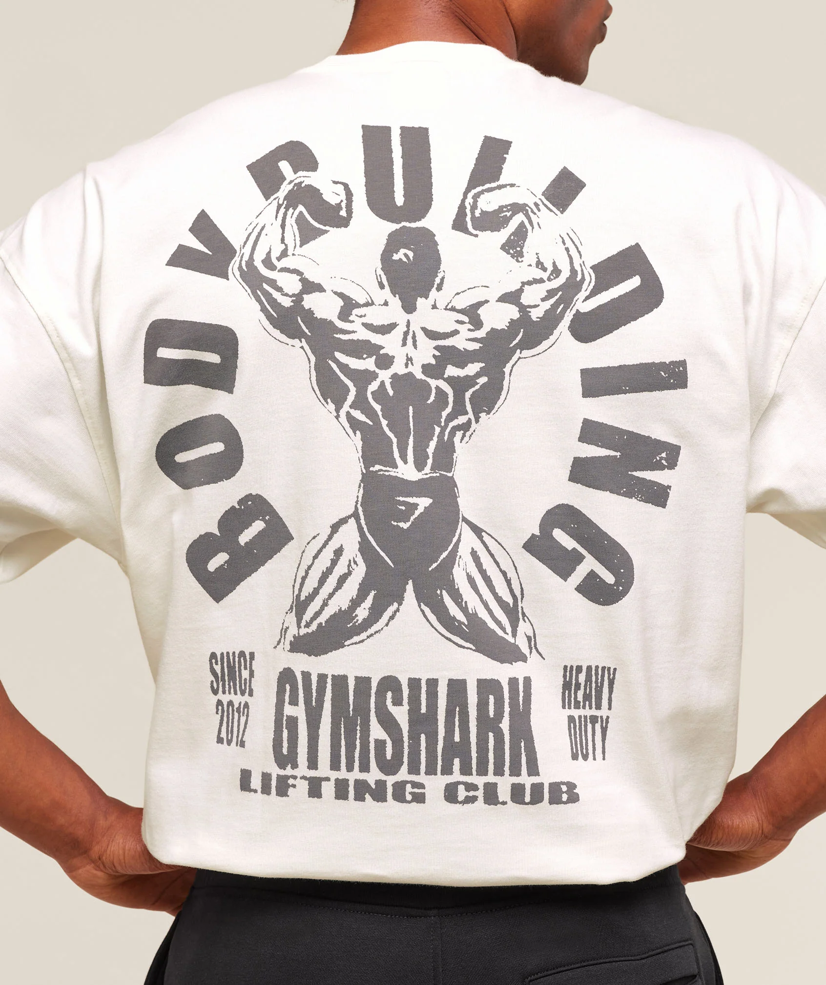 Gymshark Lifting Club Flex T-Shirt - Soft White - Image 5