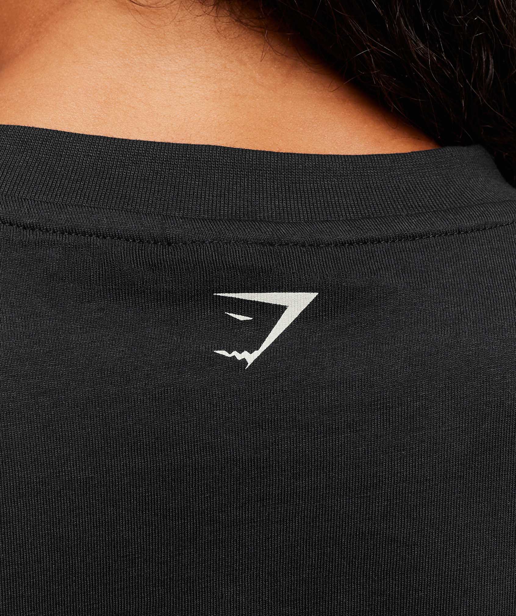 Gymshark Lifting Club Graphic Oversized T-Shirt - Black/Soft White - Image 5