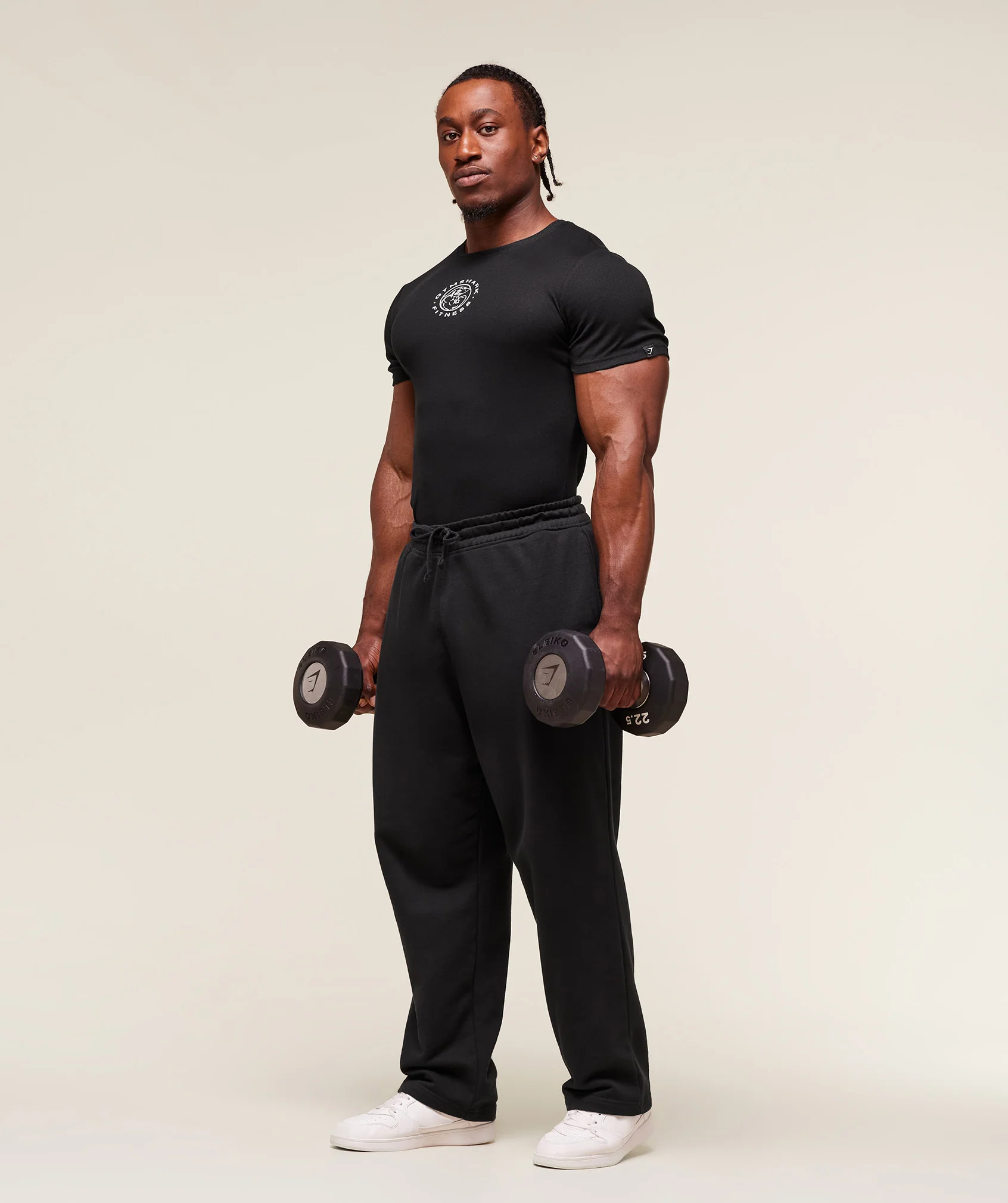 Gymshark Legacy Ribbed T-Shirt - Black - Image 4
