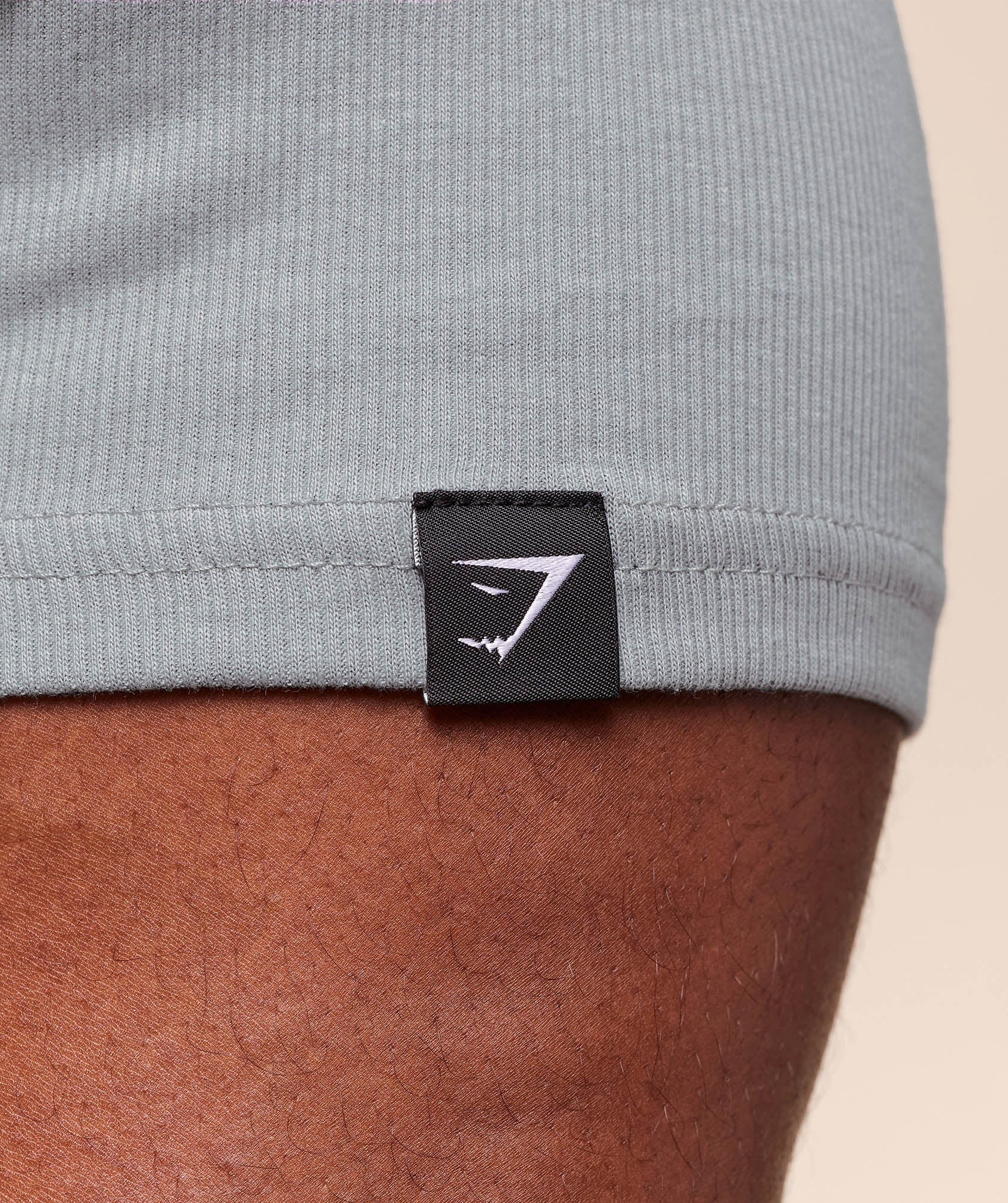Gymshark Legacy Ribbed T-Shirt - Denim Grey - Image 6