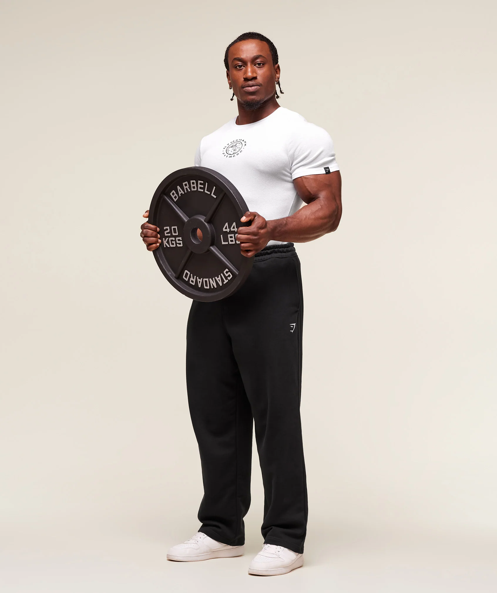 Gymshark Legacy Ribbed T-Shirt - White - Image 4