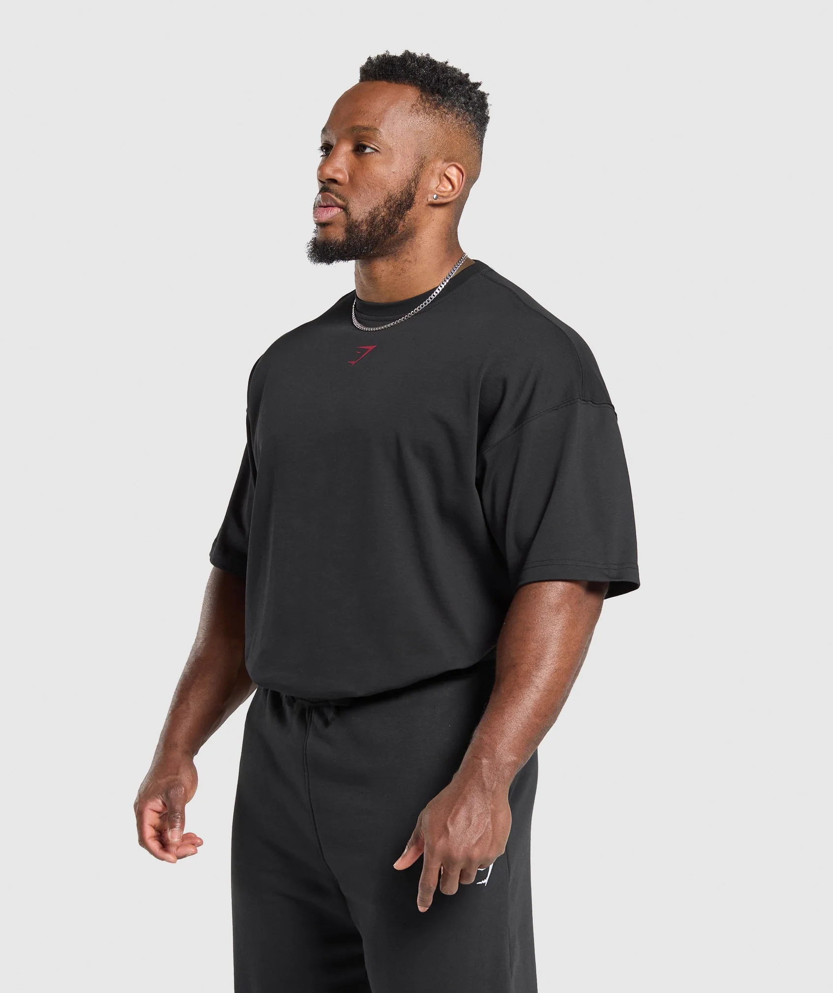 Gymshark Lifting Club T-Shirt - Black/Conditioning Red - Image 3