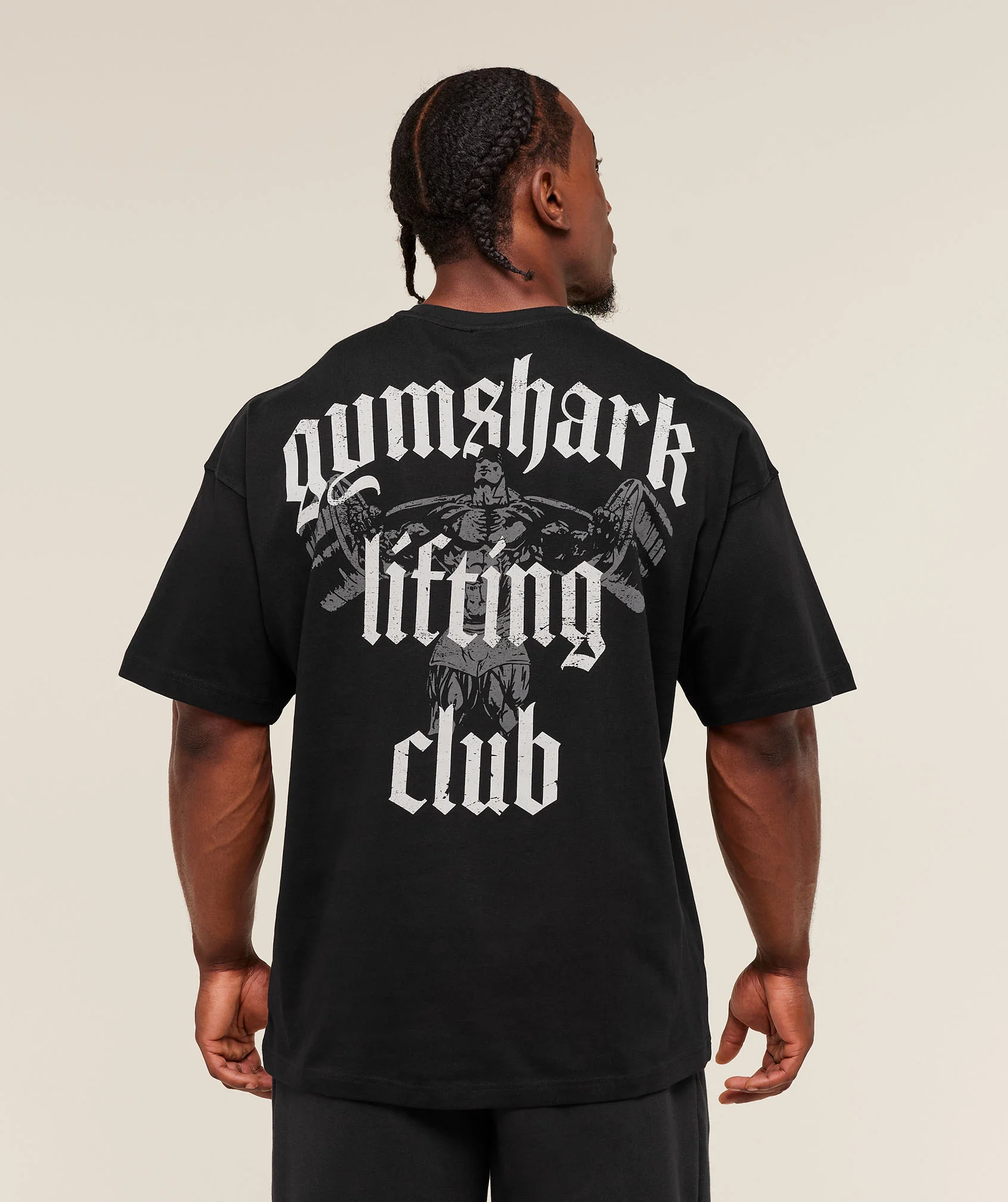 Gymshark Lifting Club T-Shirt - Black/Pebble Grey