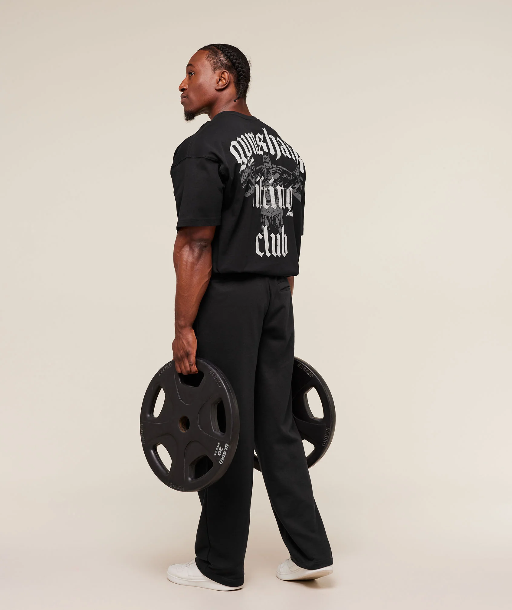 Gymshark Lifting Club T-Shirt - Black/Pebble Grey - Image 4