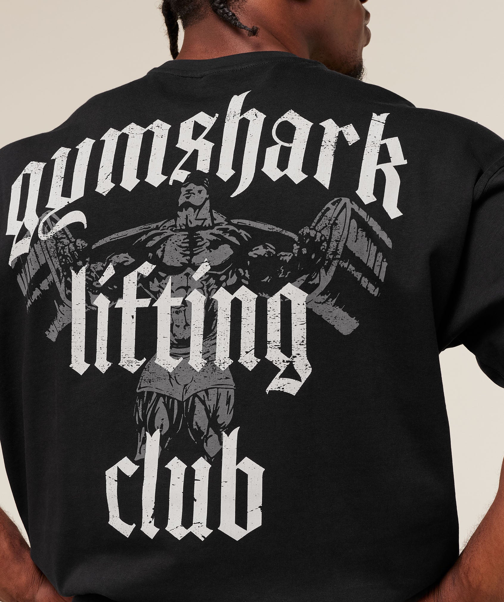 Gymshark Lifting Club T-Shirt - Black/Pebble Grey - Image 5