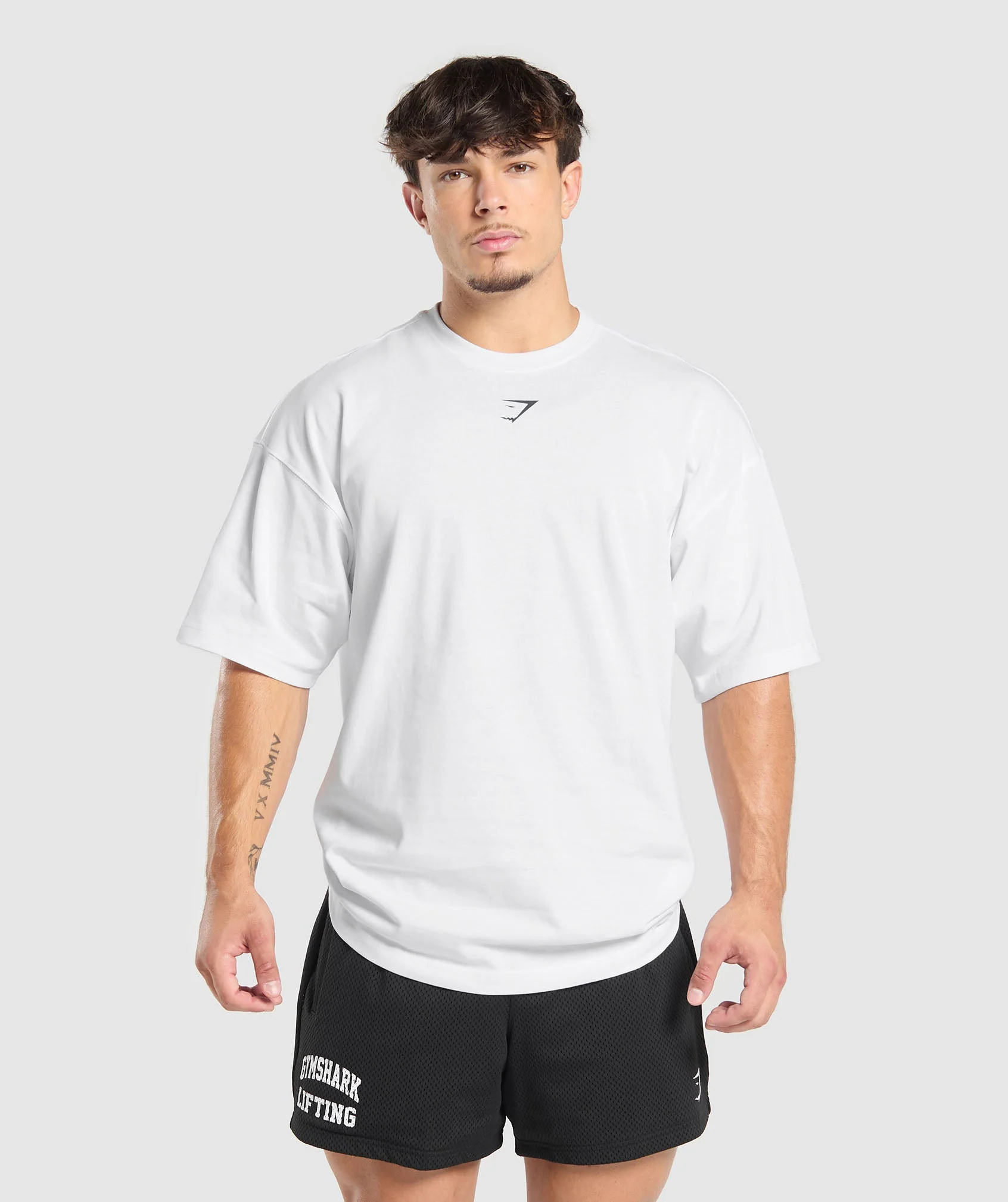 Gymshark Lifting Club T-Shirt - White/Pitch Grey - Image 2
