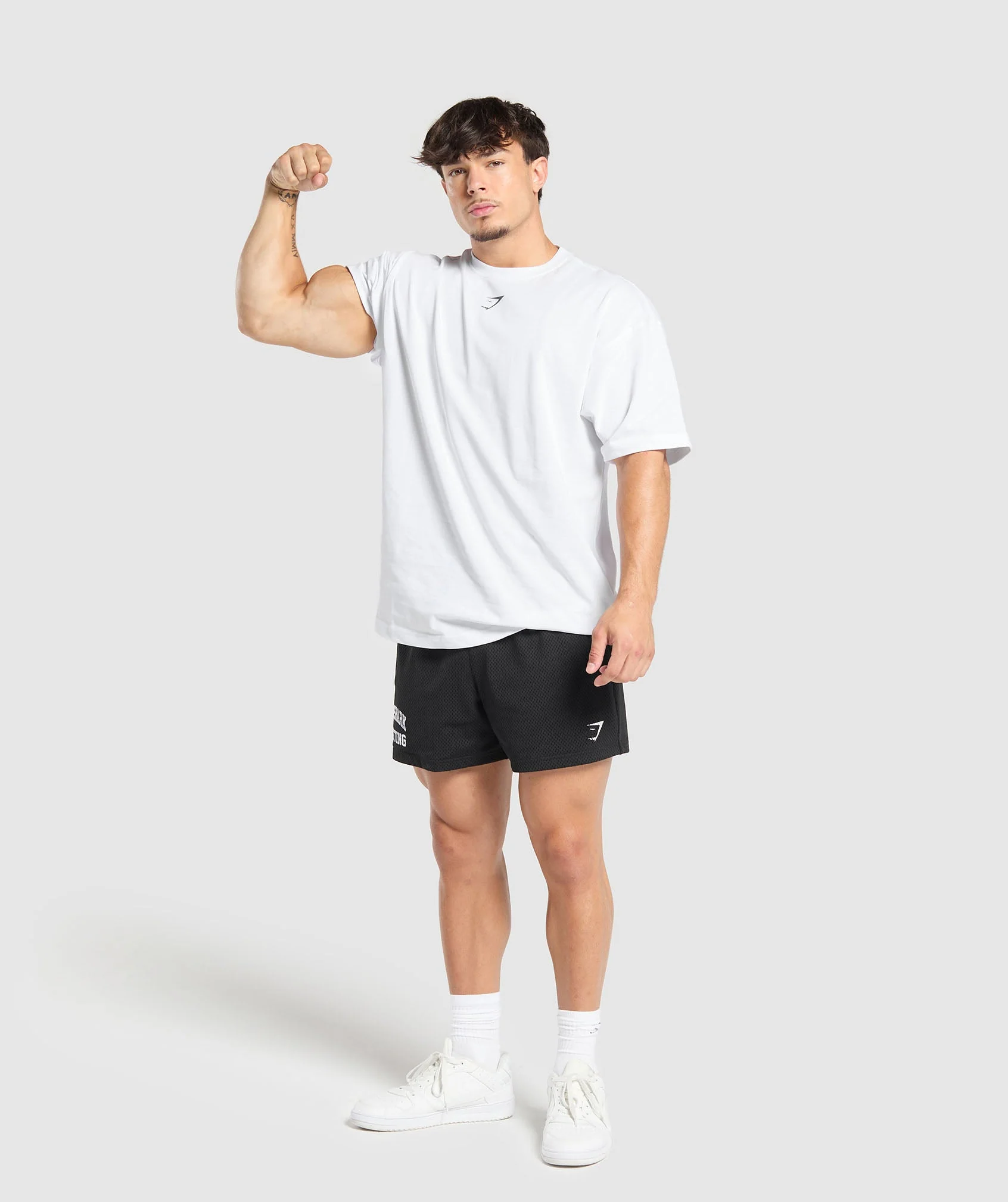 Gymshark Lifting Club T-Shirt - White/Pitch Grey - Image 4