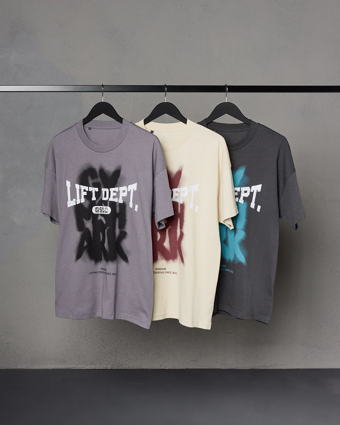 Gymshark Lifting Dept Graffiti T-Shirt - Asphalt Grey - Image 2