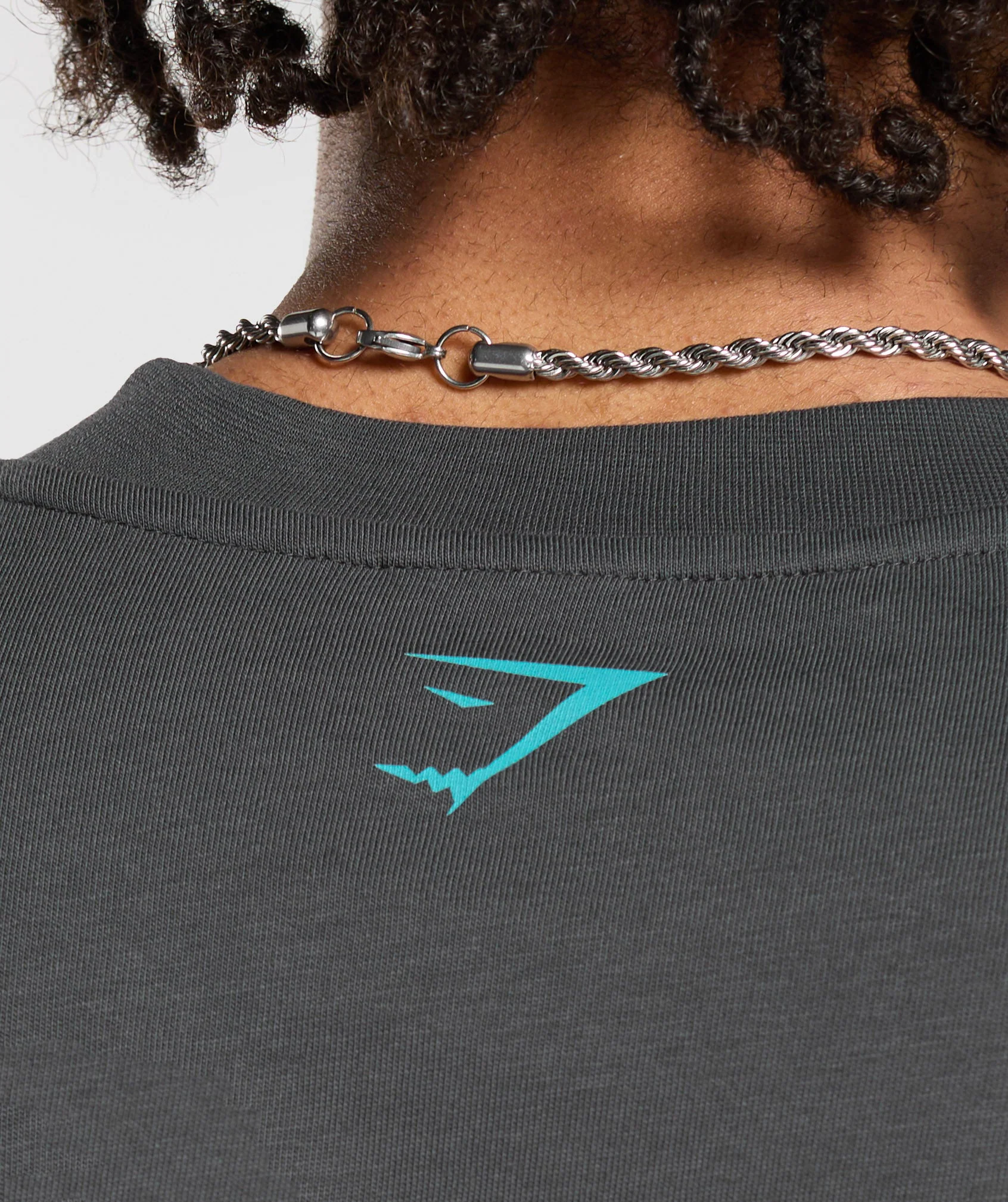 Gymshark Lifting Dept Graffiti T-Shirt - Asphalt Grey - Image 7