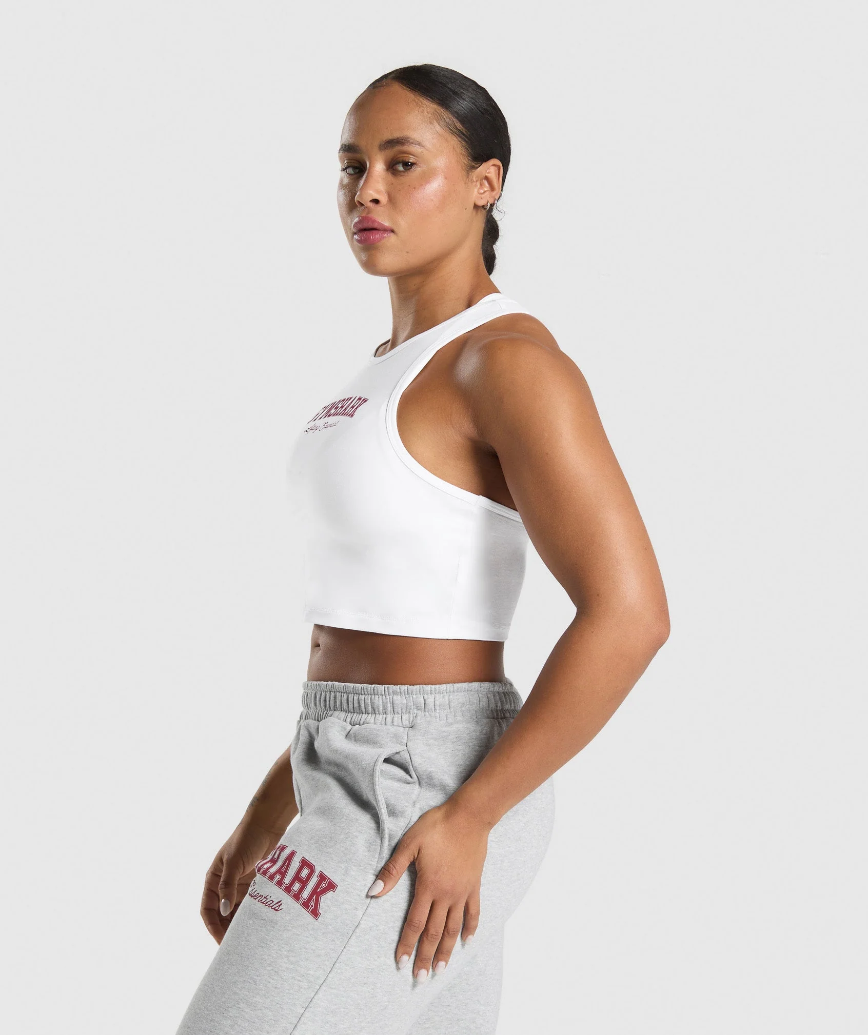 Gymshark Lifting Essentials Graphic Tank - White - Image 2