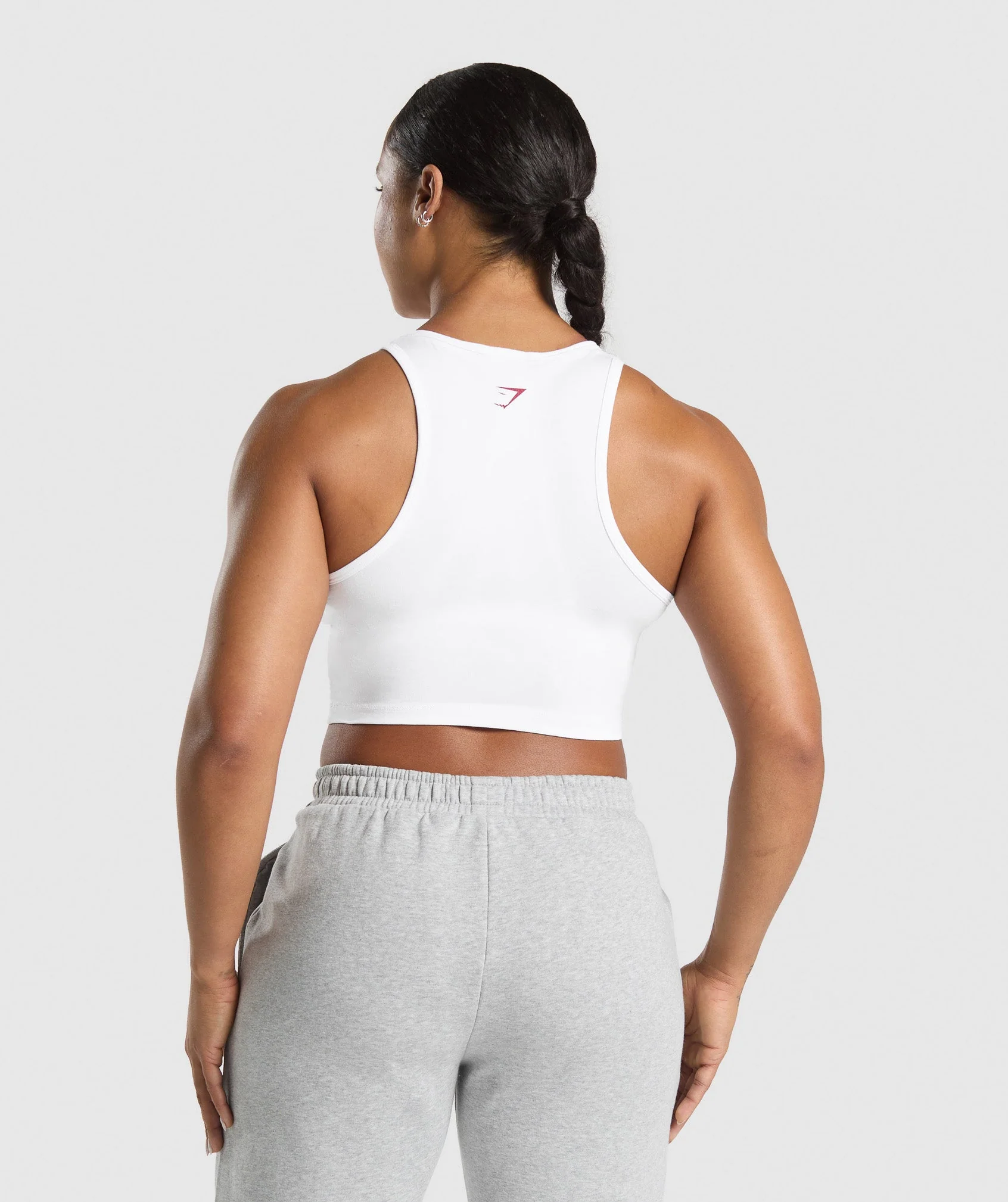 Gymshark Lifting Essentials Graphic Tank - White - Image 3