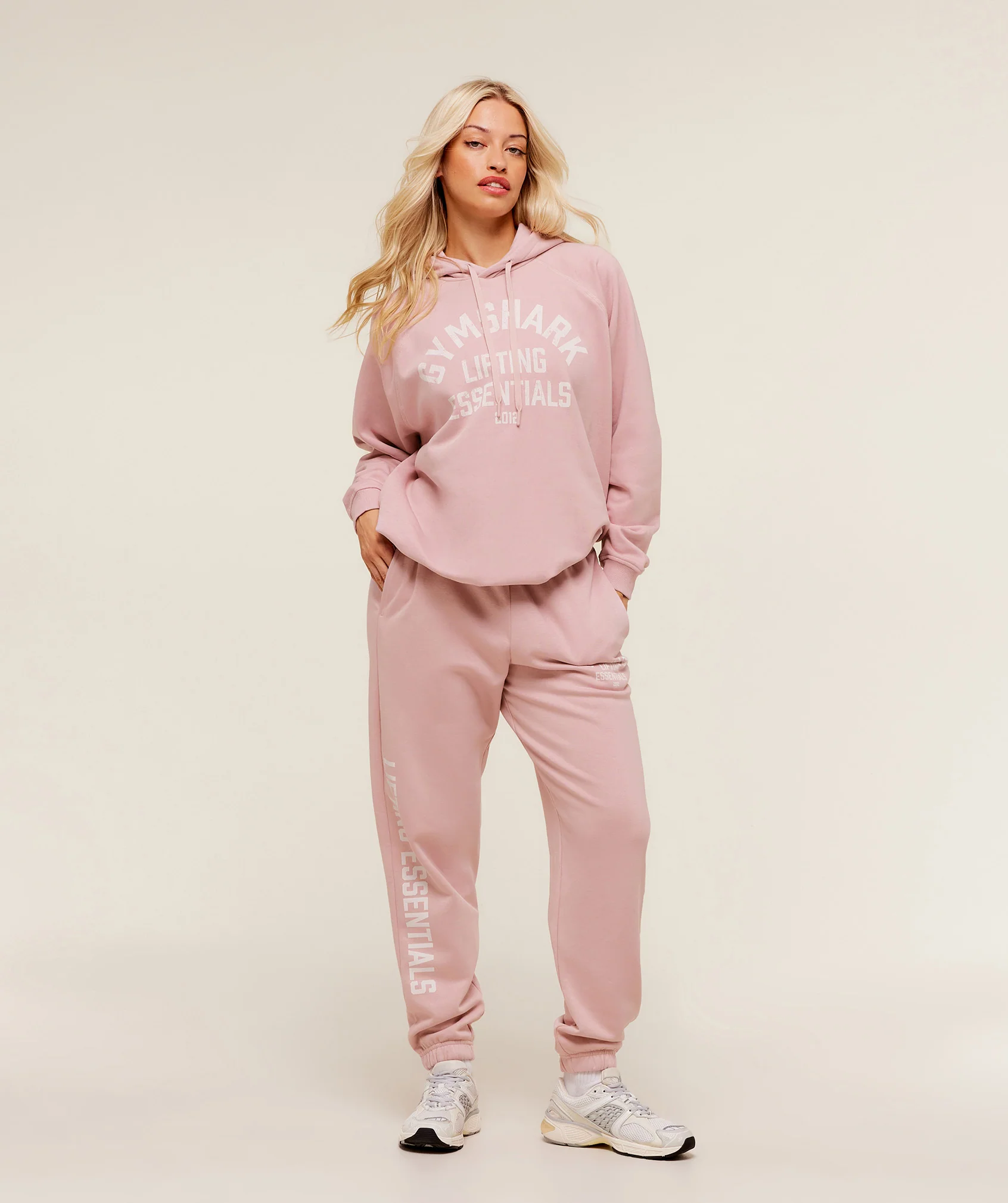 Gymshark Lifting Essentials Hoodie - Cloud Pink - Image 4