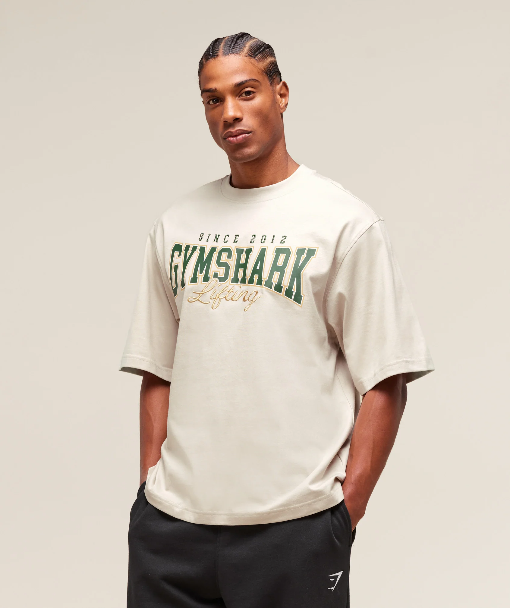 Gymshark Lifting Essentials T-Shirt - Pebble Grey - Image 2