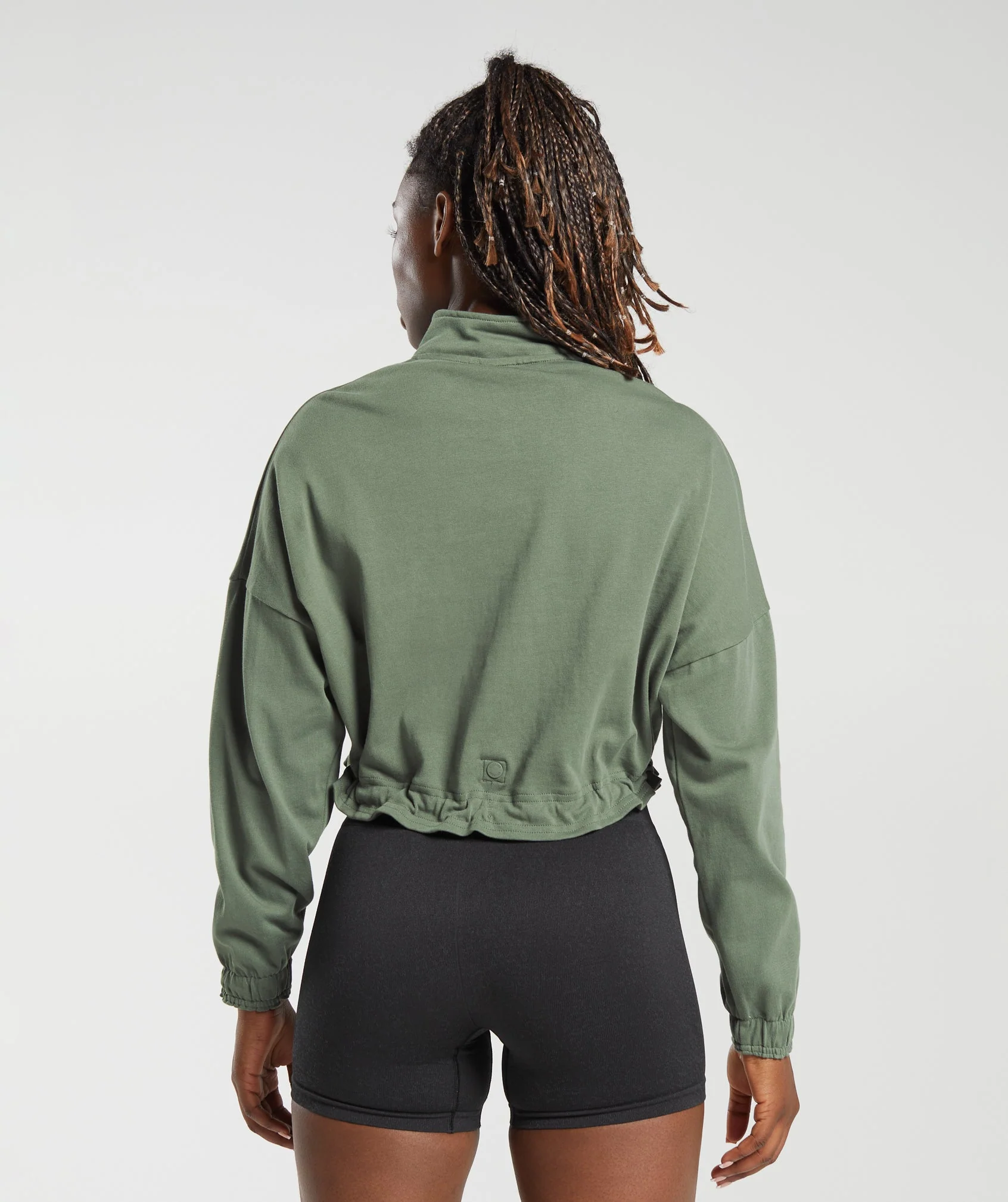Gymshark Lifting Lightweight 1/4 Zip Pullover - Dusk Green - Image 5