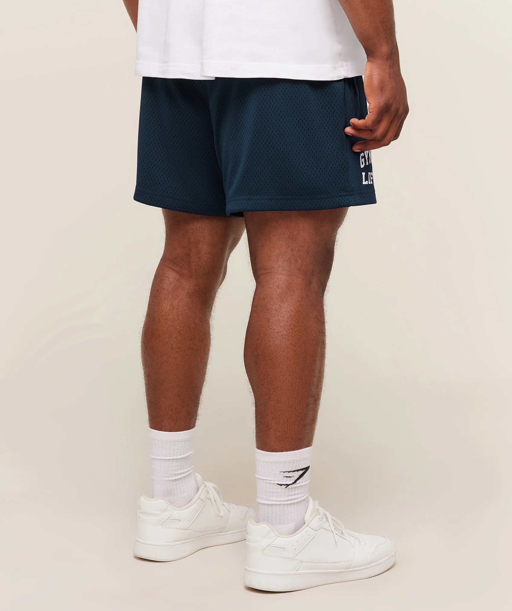 Gymshark Lifting Mesh 5" Shorts - Navy - Image 2