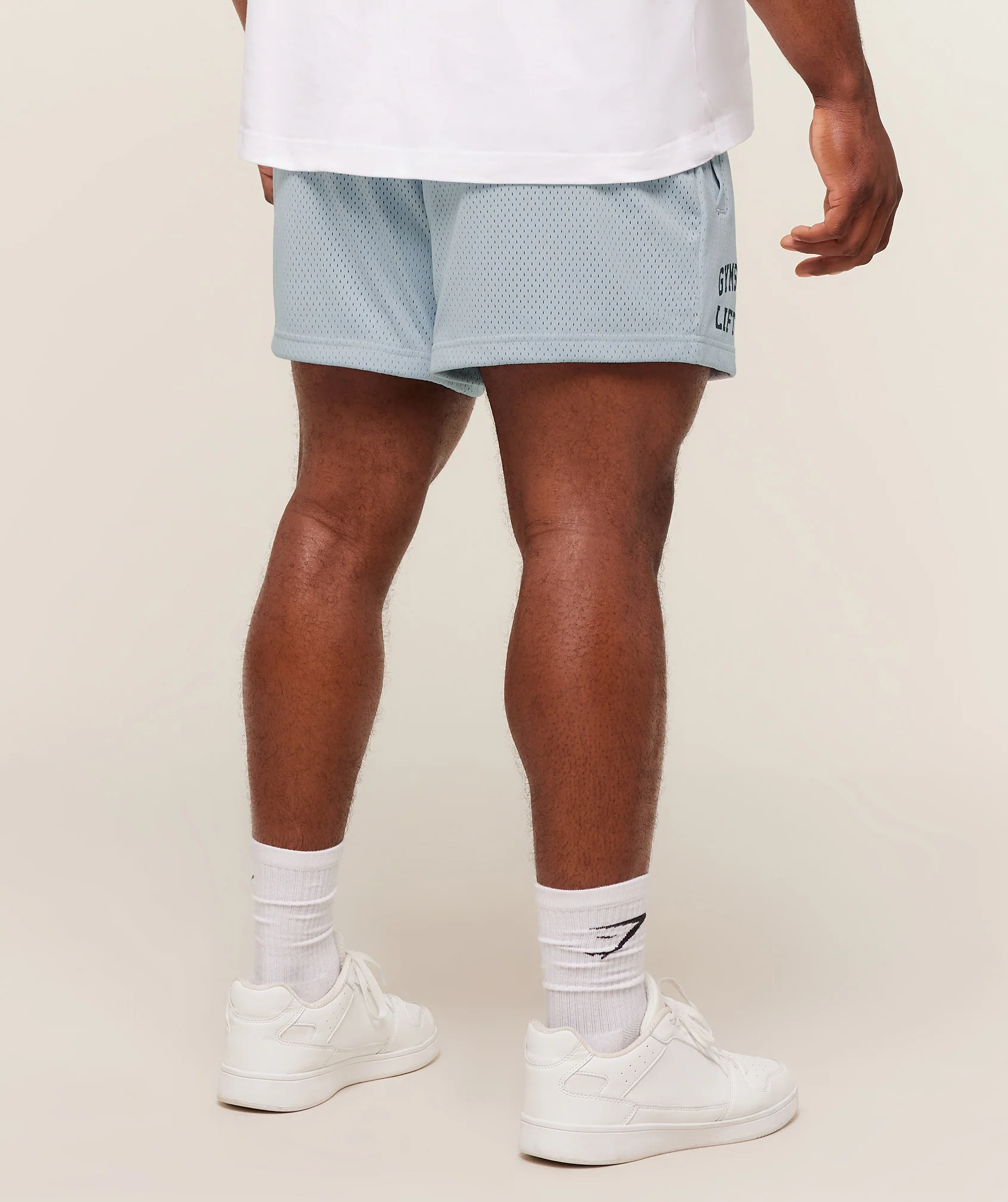 Gymshark Lifting Mesh 5" Shorts - Smoke Blue - Image 2