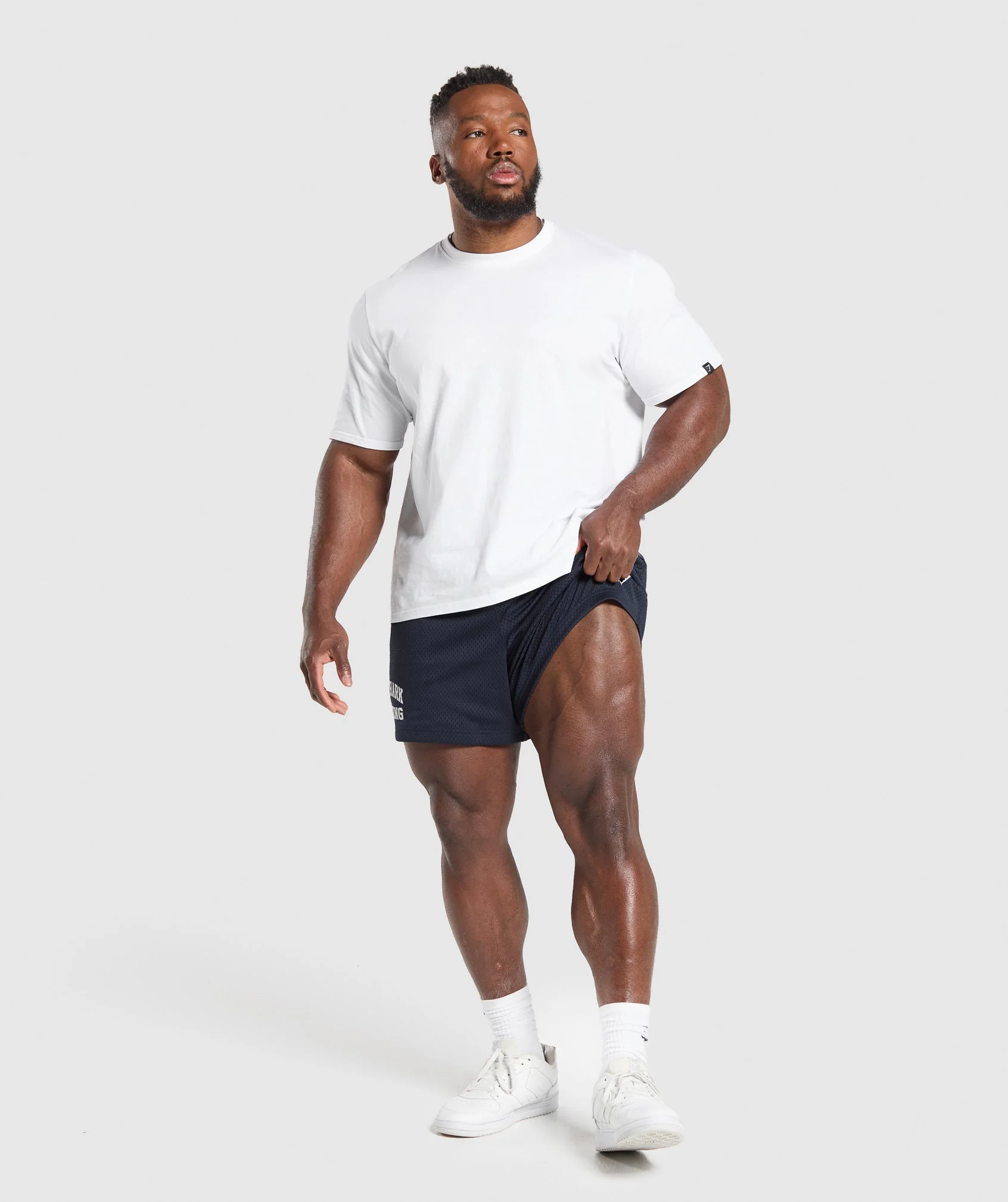 Gymshark Lifting Mesh 5" Shorts - Heavy Blue - Image 3