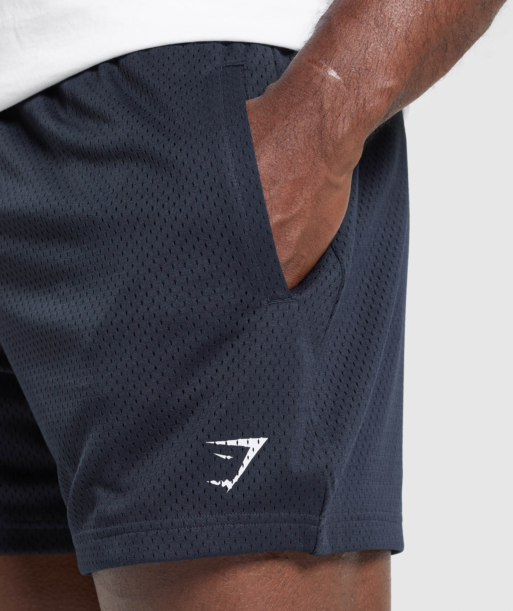 Gymshark Lifting Mesh 5" Shorts - Heavy Blue - Image 6