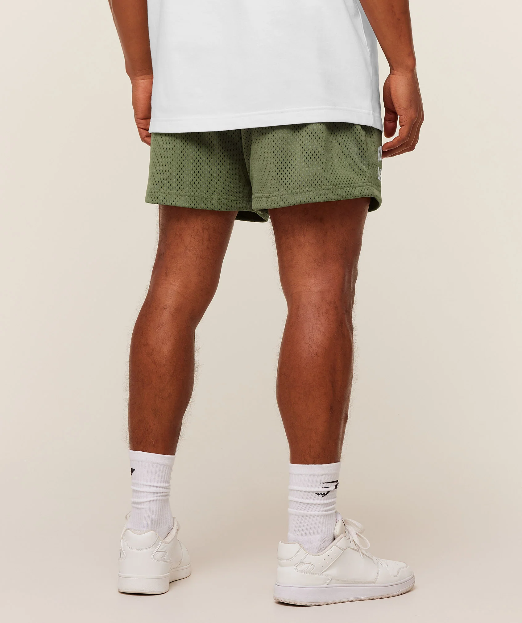 Gymshark Lifting Mesh 5" Shorts - GS Grounded Green - Image 3