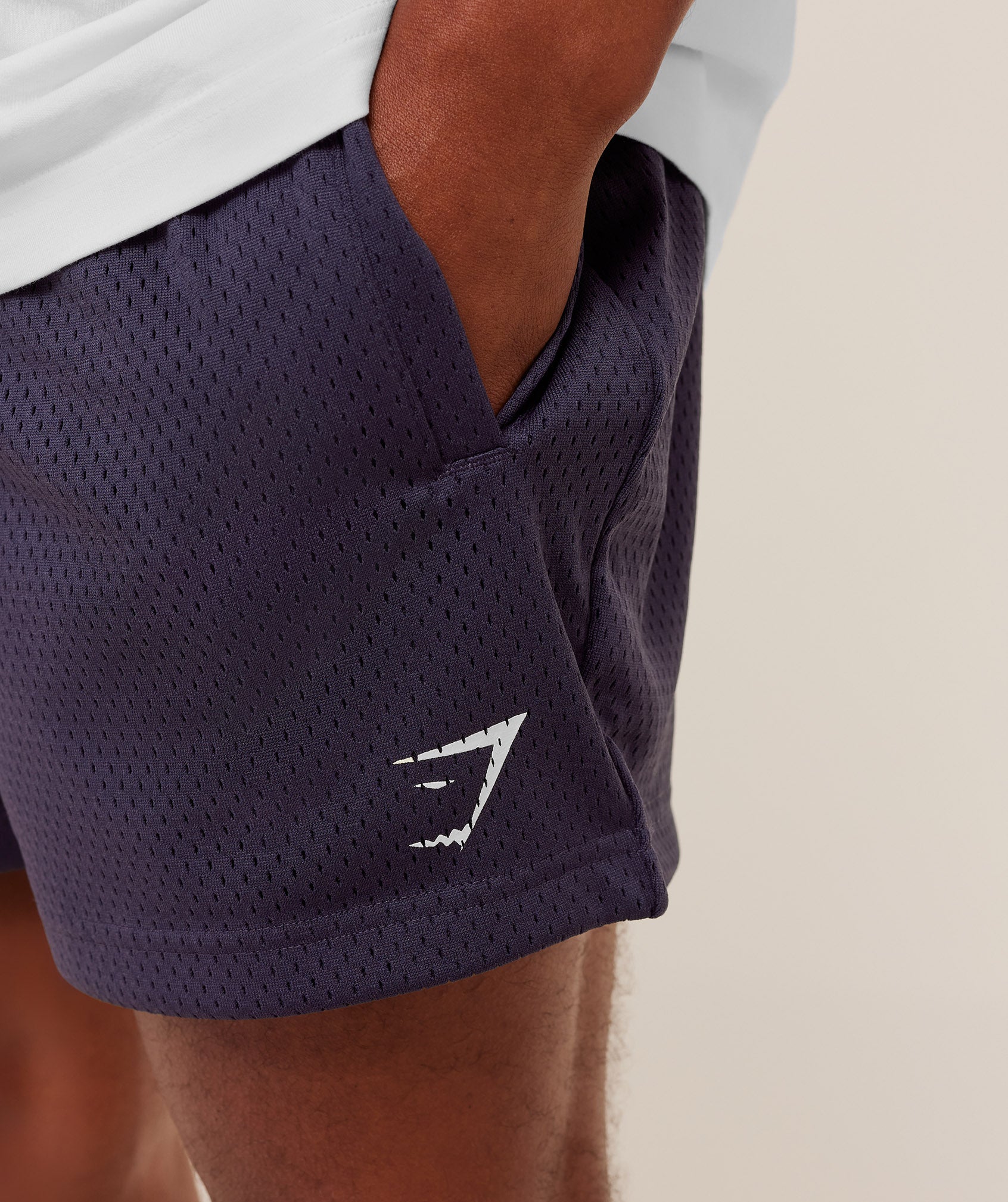 Gymshark Lifting Mesh 5" Shorts - Midnight Purple - Image 5