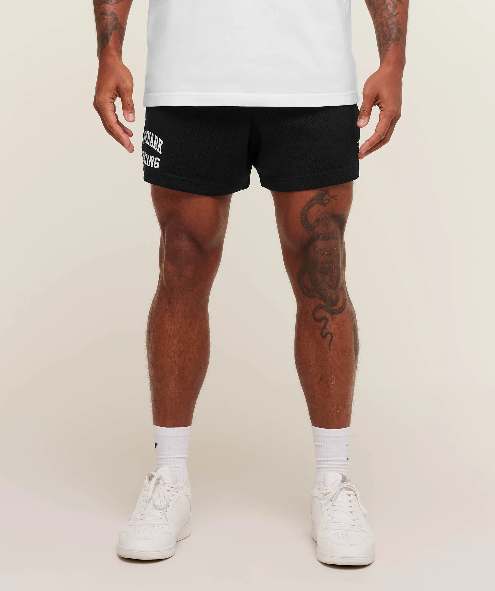 Gymshark Lifting Mesh 7" Shorts - Black