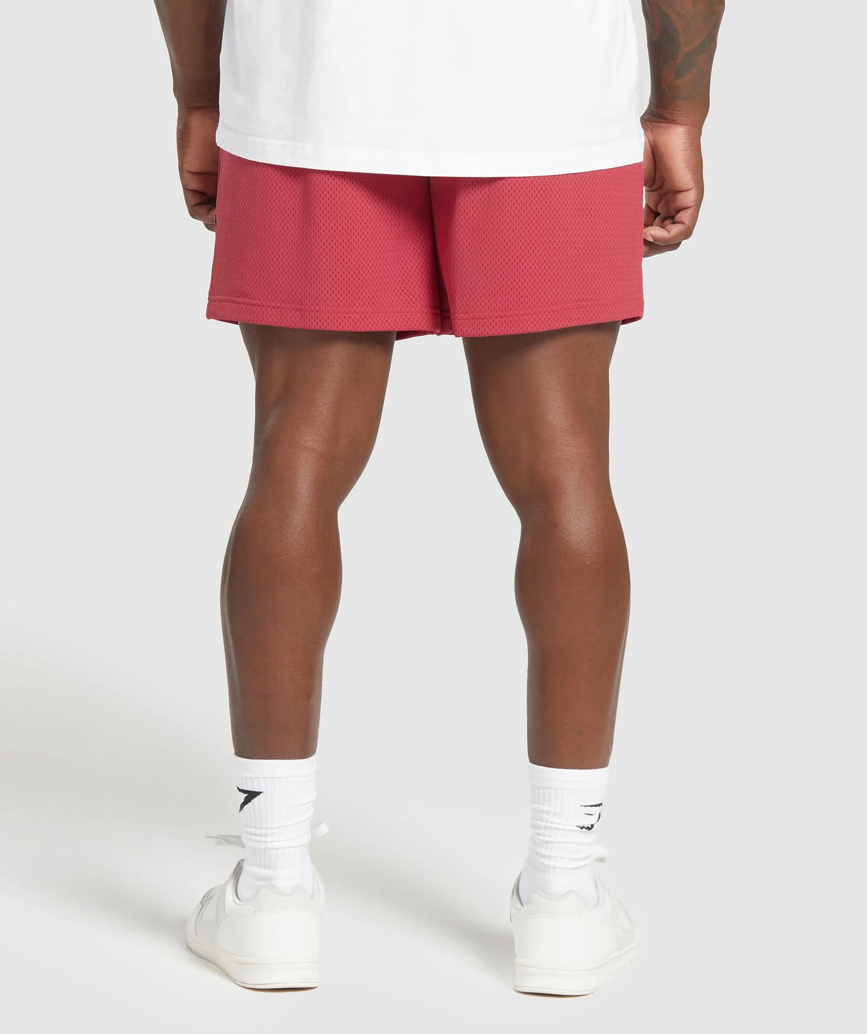 Gymshark Lifting Mesh 7" Shorts - Vintage Pink - Image 2
