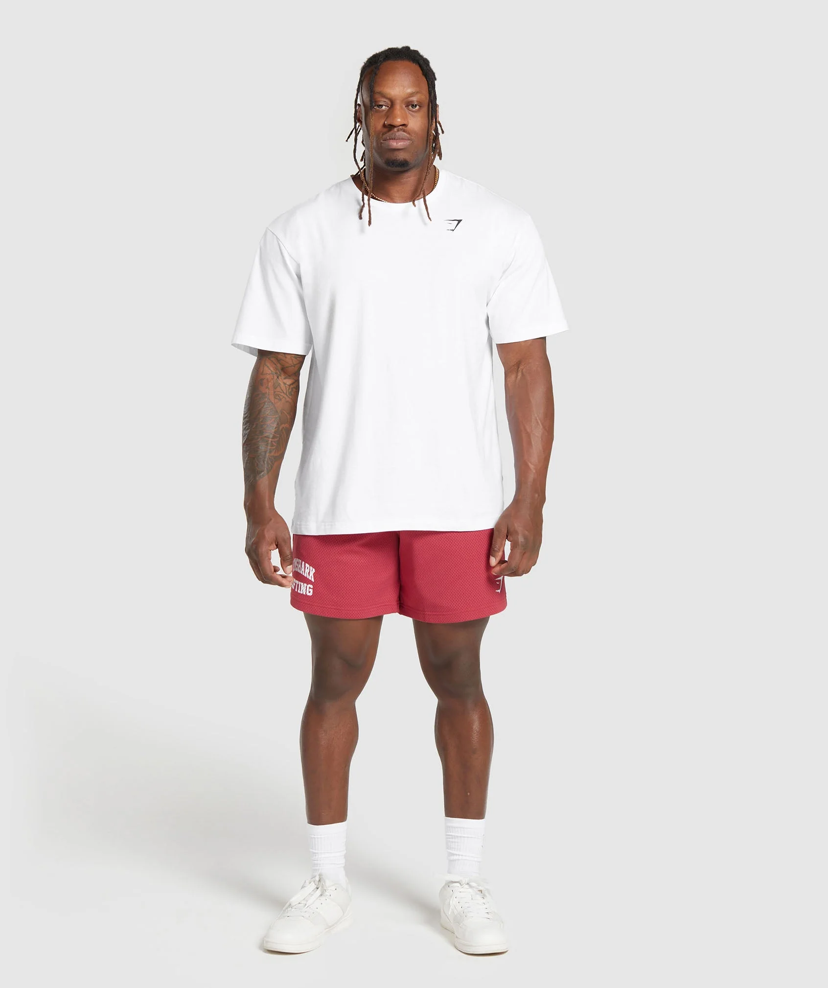 Gymshark Lifting Mesh 7" Shorts - Vintage Pink - Image 4