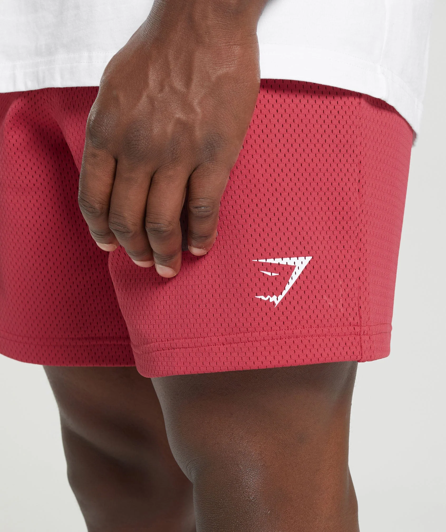 Gymshark Lifting Mesh 7" Shorts - Vintage Pink - Image 6