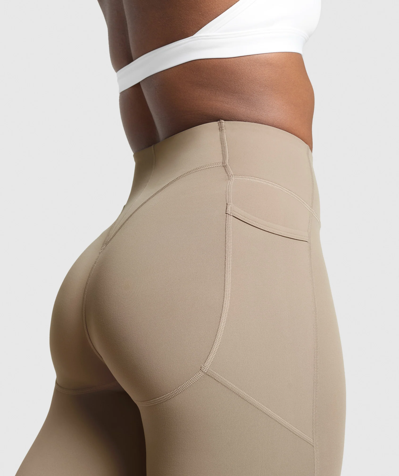 Gymshark Lifting Pocket Leggings - Lifestyle Brown - Image 4