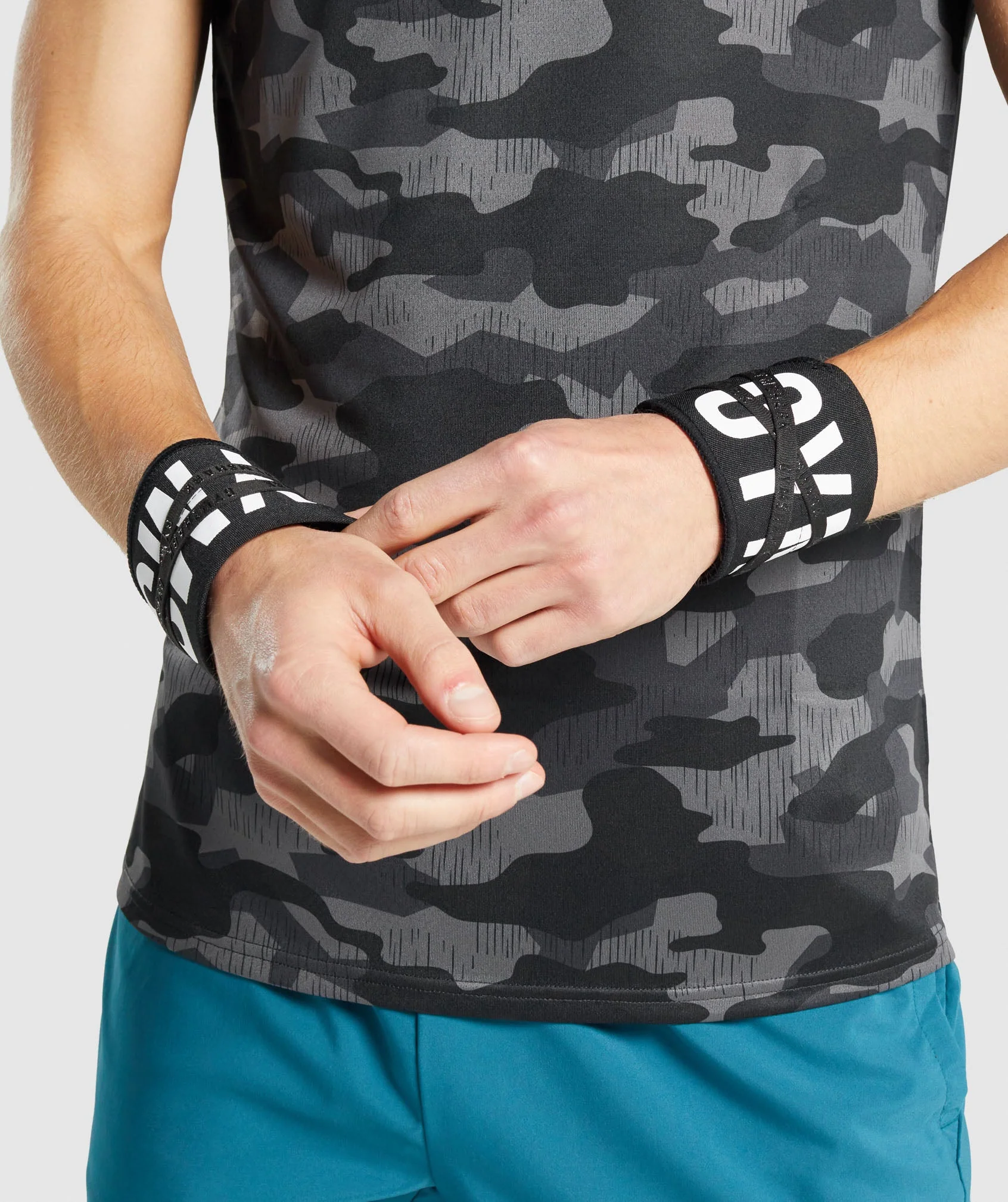 Gymshark Wraps- Smokey Grey - Black