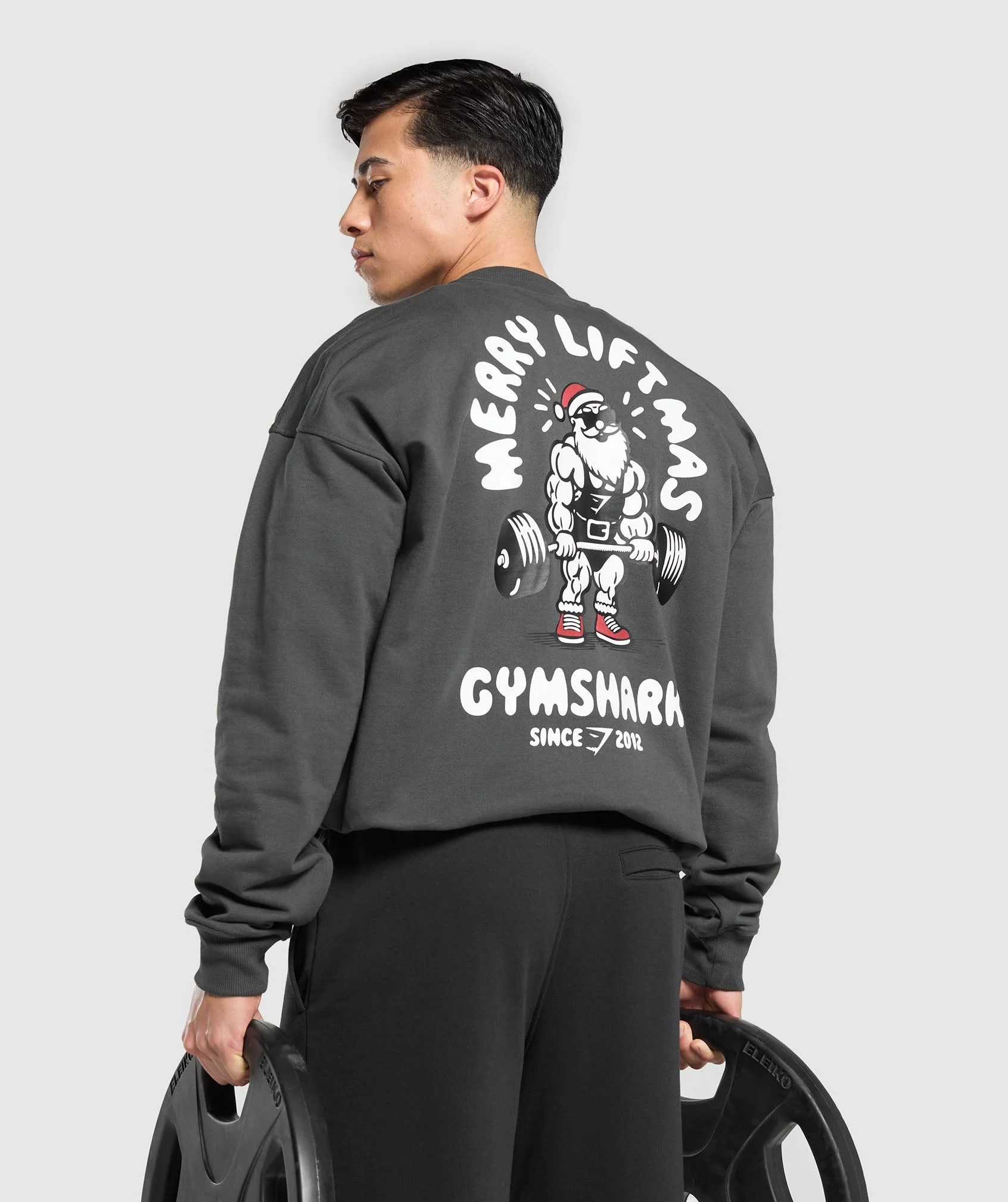 Gymshark Liftmas Crew - Asphalt Grey - Image 7