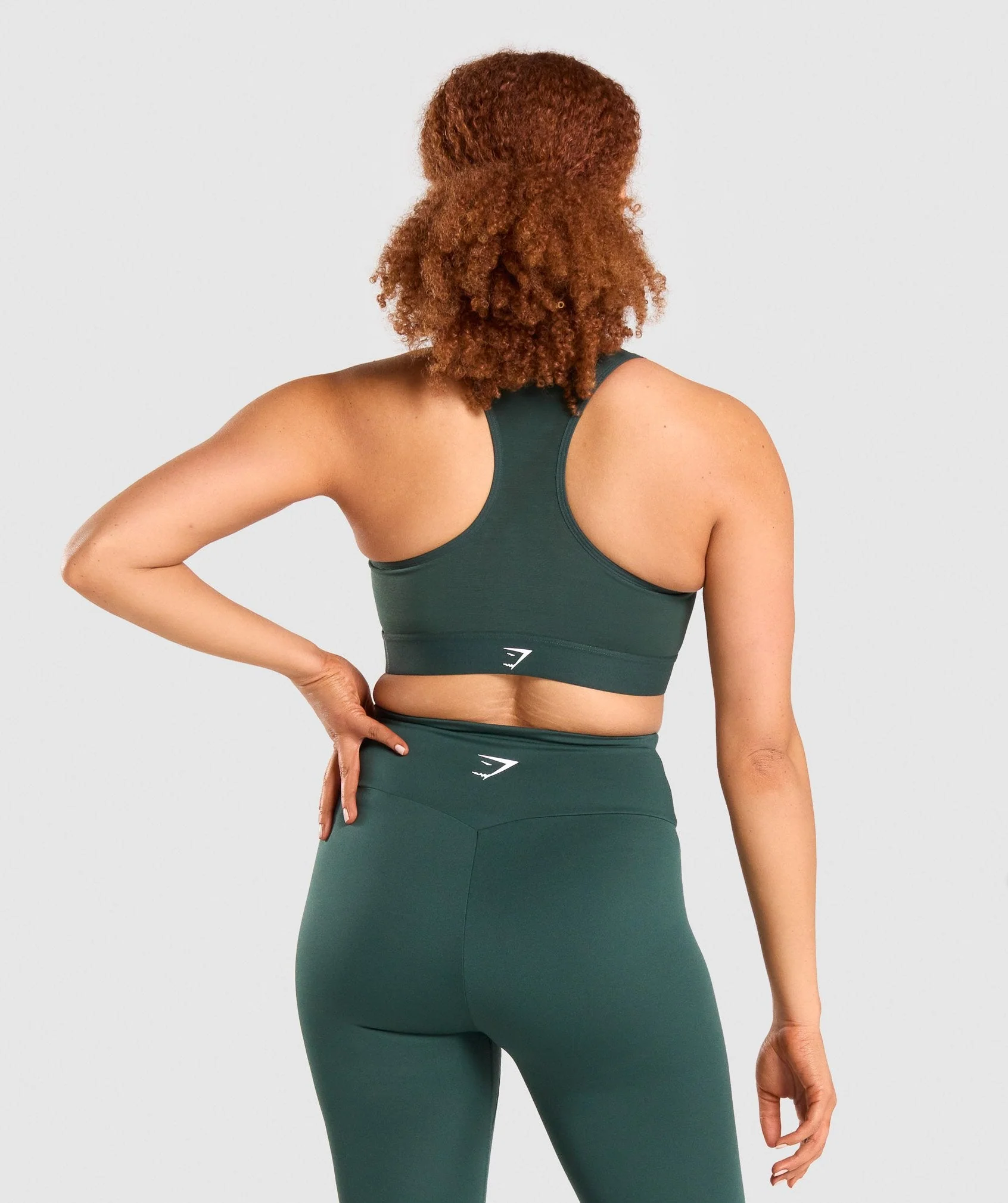 Gymshark Lightweight High Support Sports Bra - Dark Green - Image 2