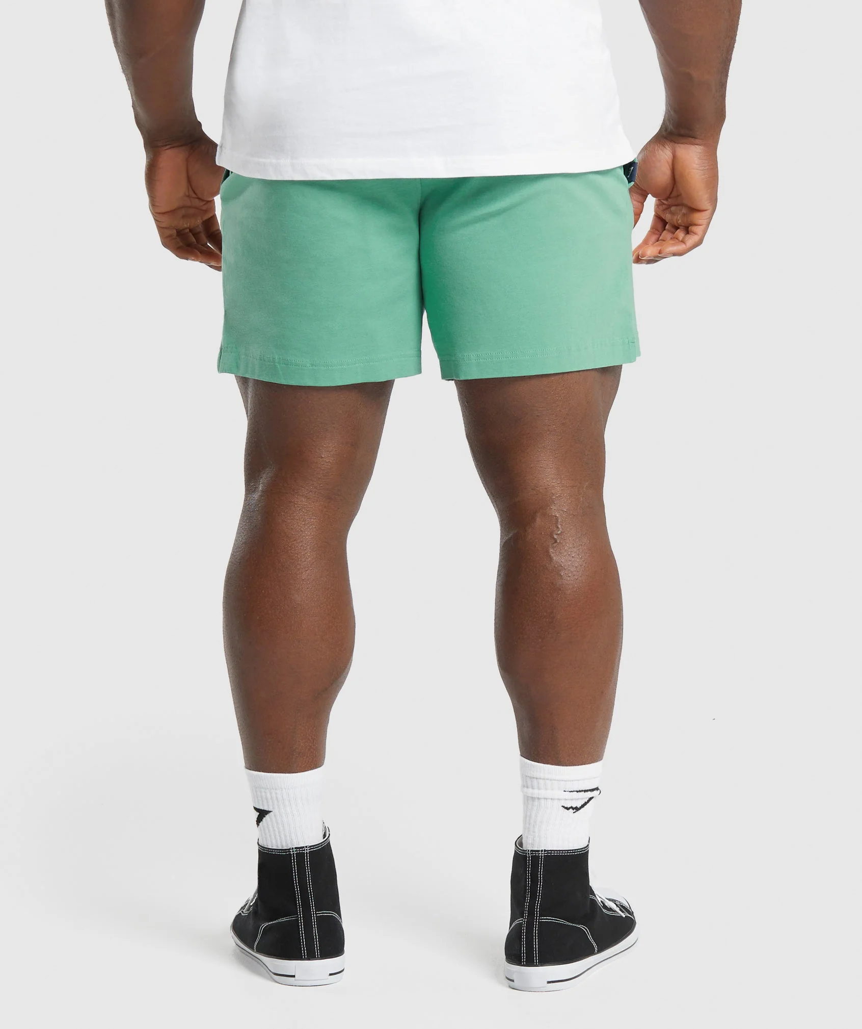 Gymshark Lightweight Jersey Shorts - Lagoon Green - Image 2