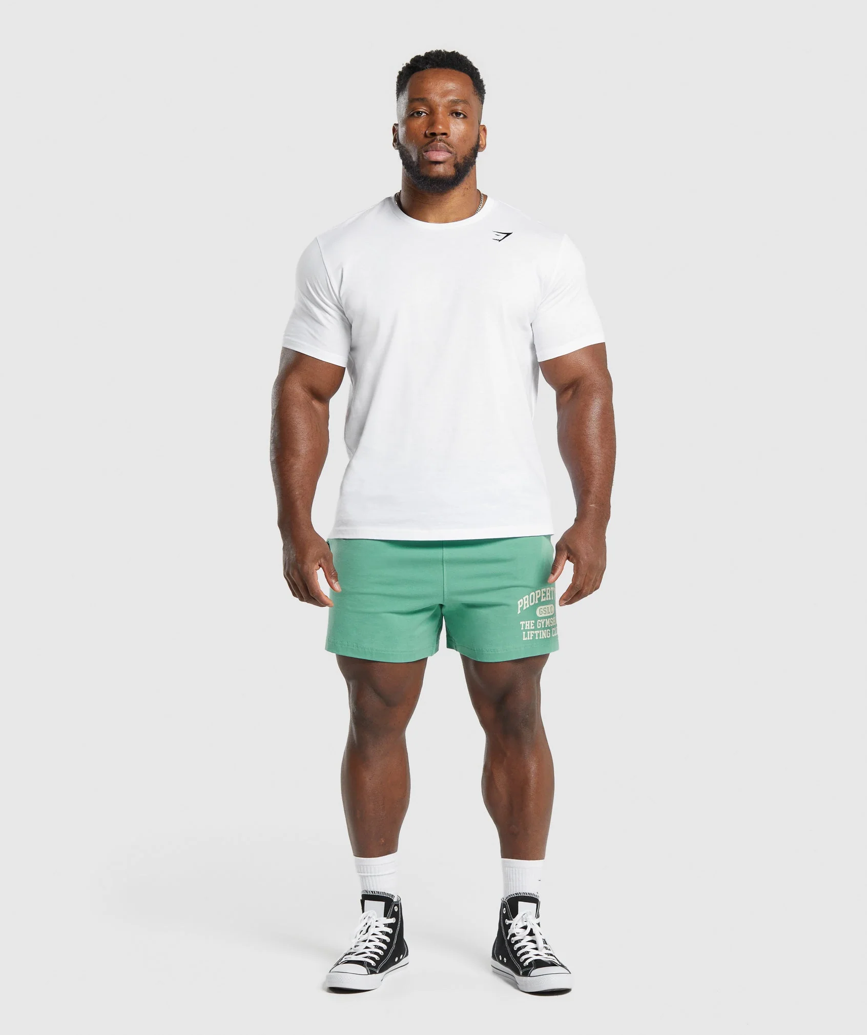 Gymshark Lightweight Jersey Shorts - Lagoon Green - Image 4