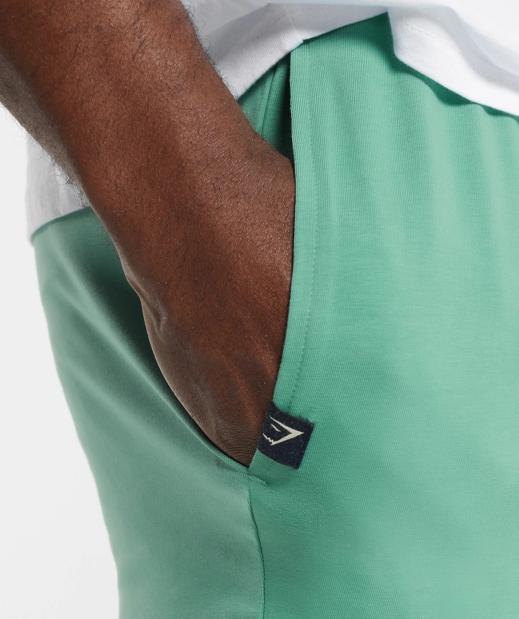 Gymshark Lightweight Jersey Shorts - Lagoon Green - Image 8