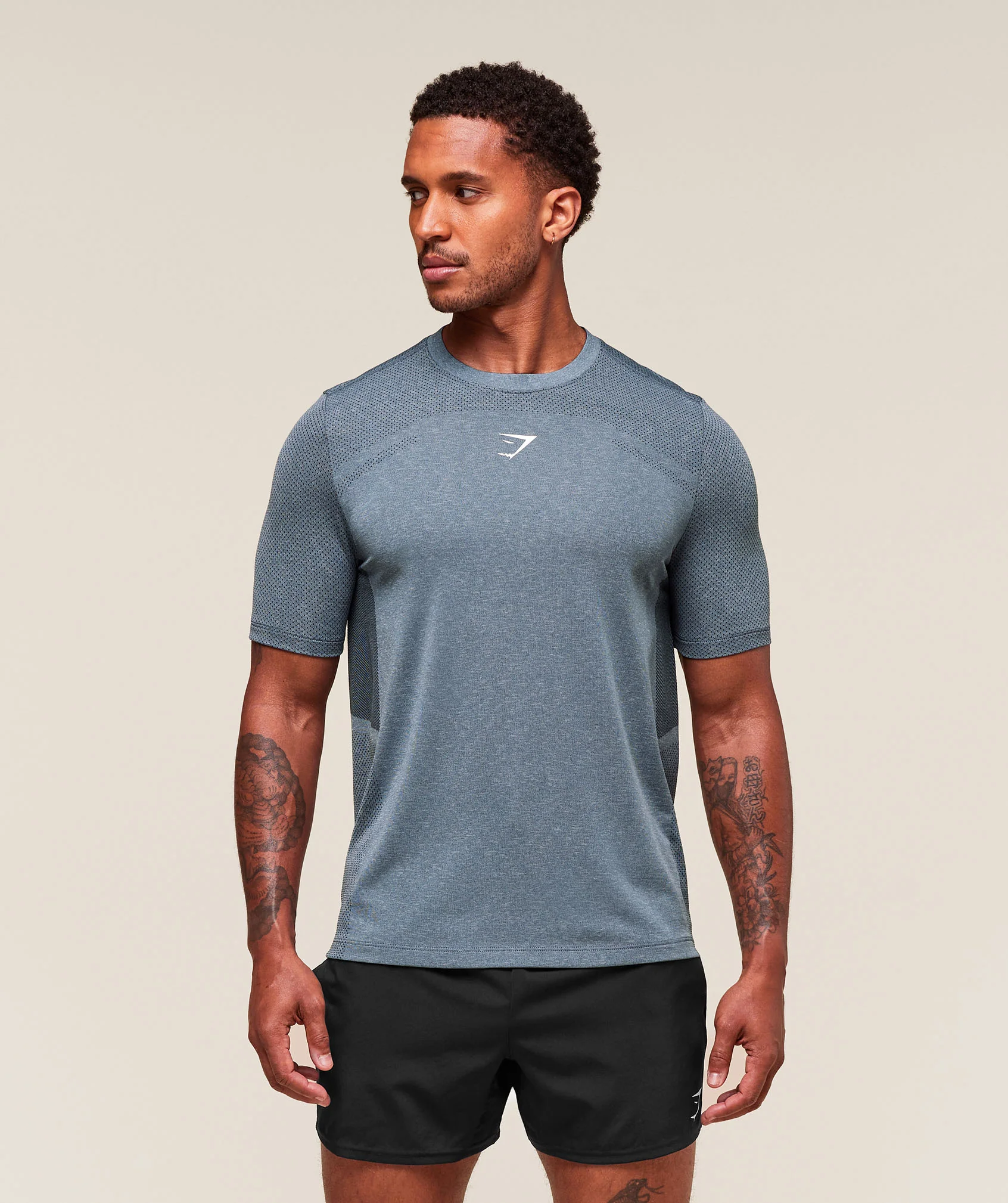 Gymshark Lightweight Seamless T-Shirt - Classic Blue/Success Blue - Image 3