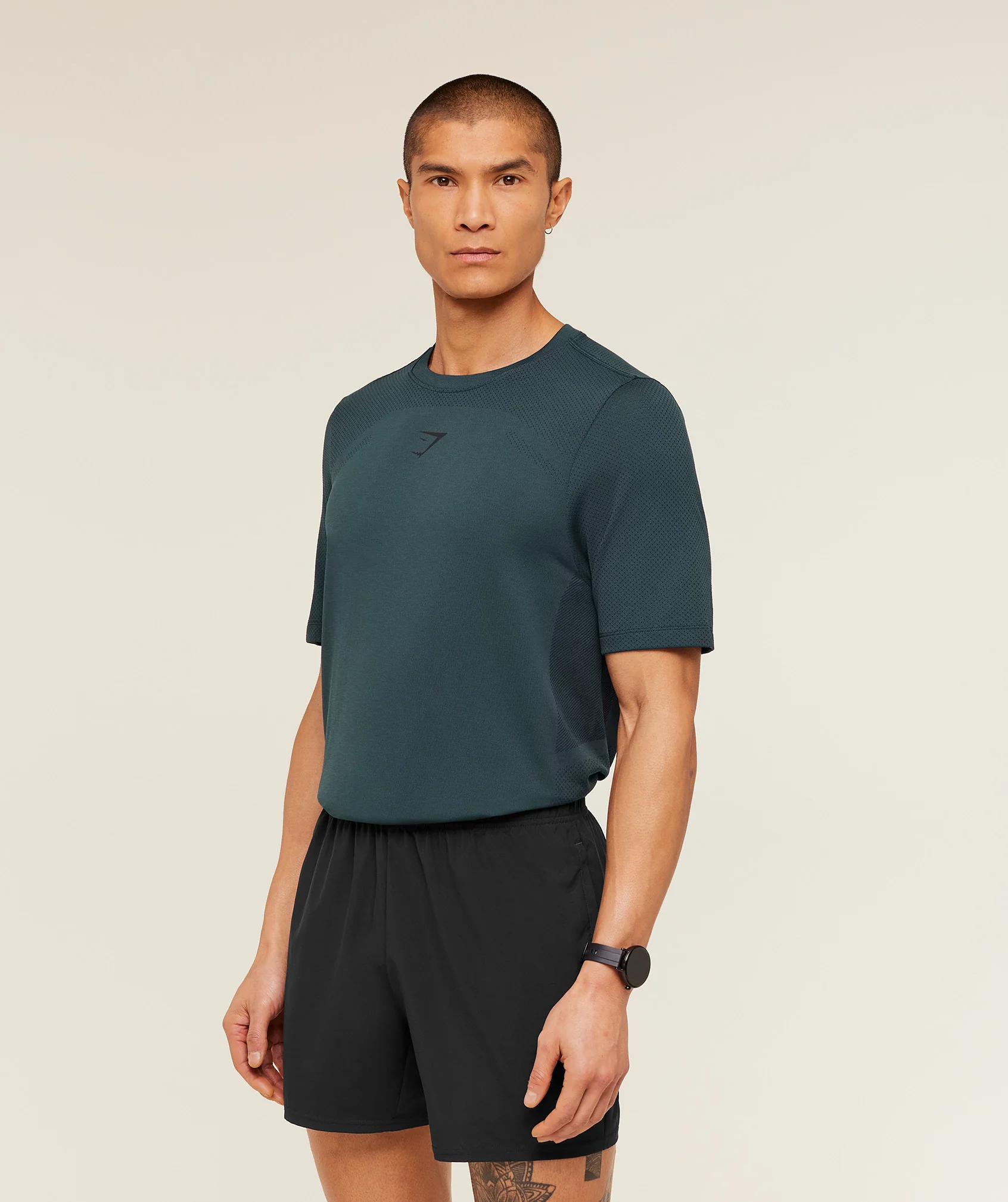 Gymshark Lightweight Seamless T-Shirt - GS Deep Petrol Blue/ Marl - Image 3