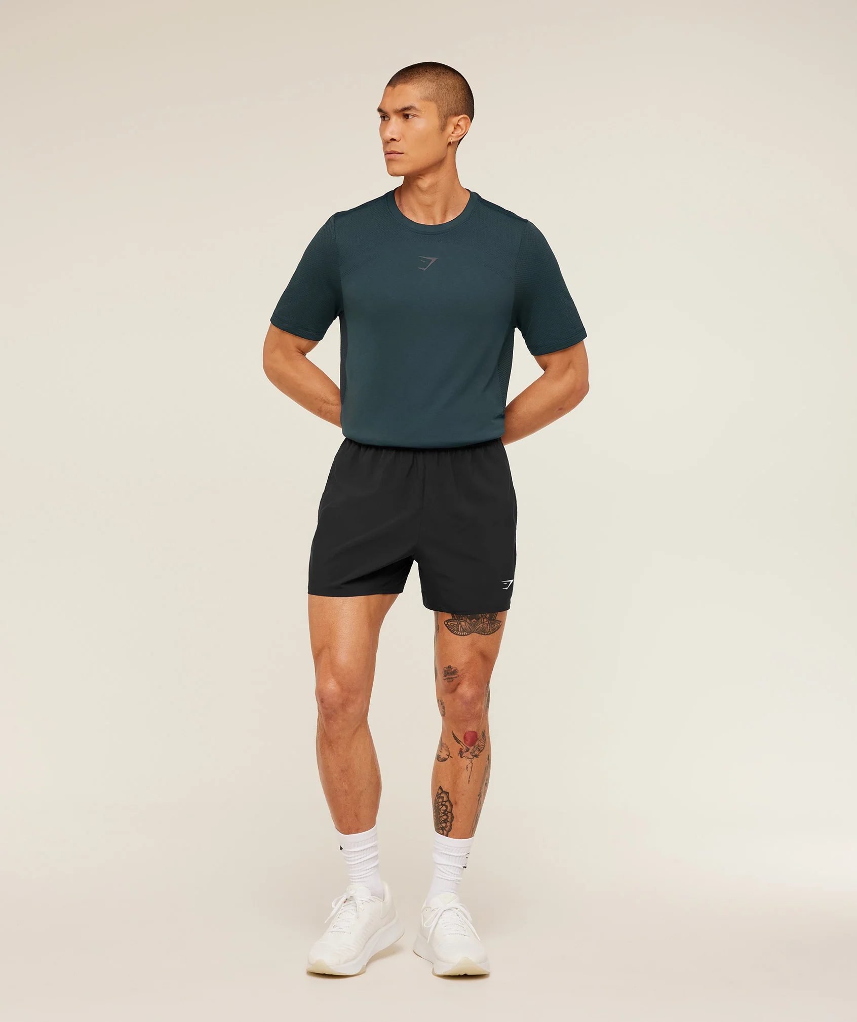 Gymshark Lightweight Seamless T-Shirt - GS Deep Petrol Blue/ Marl - Image 4