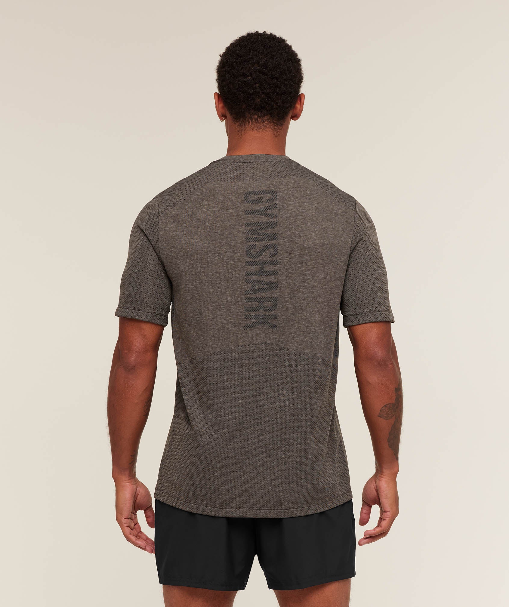 Gymshark Lightweight Seamless T-Shirt - Archive Brown/Cement Brown - Image 2