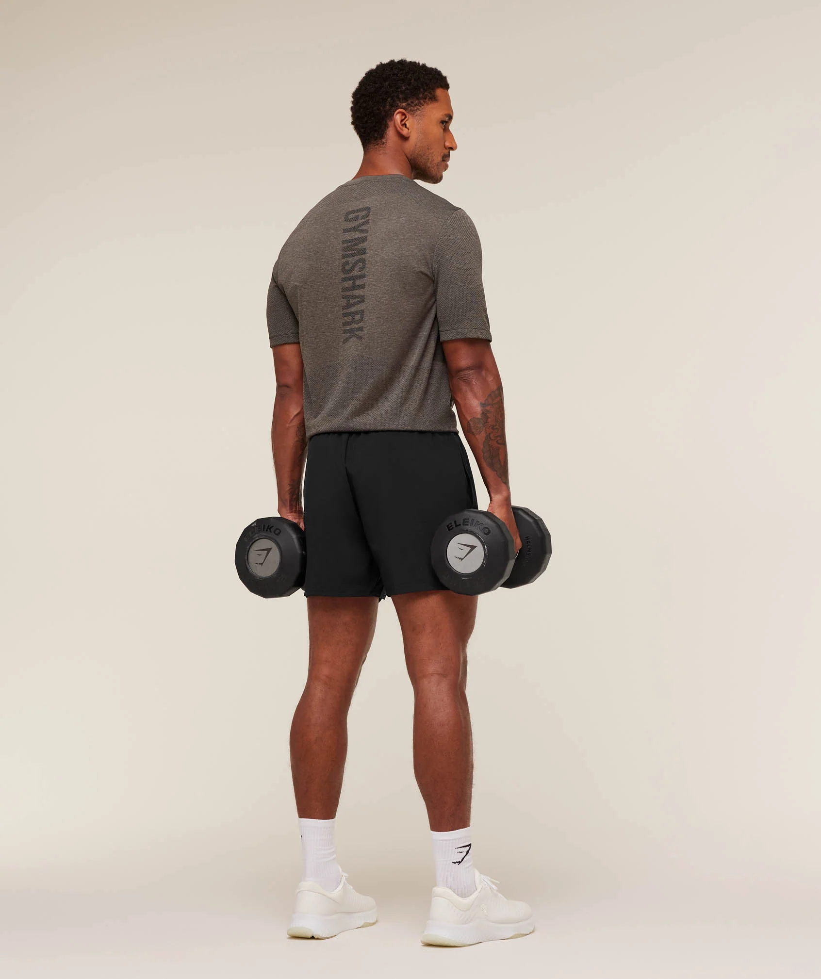 Gymshark Lightweight Seamless T-Shirt - Archive Brown/Cement Brown - Image 6