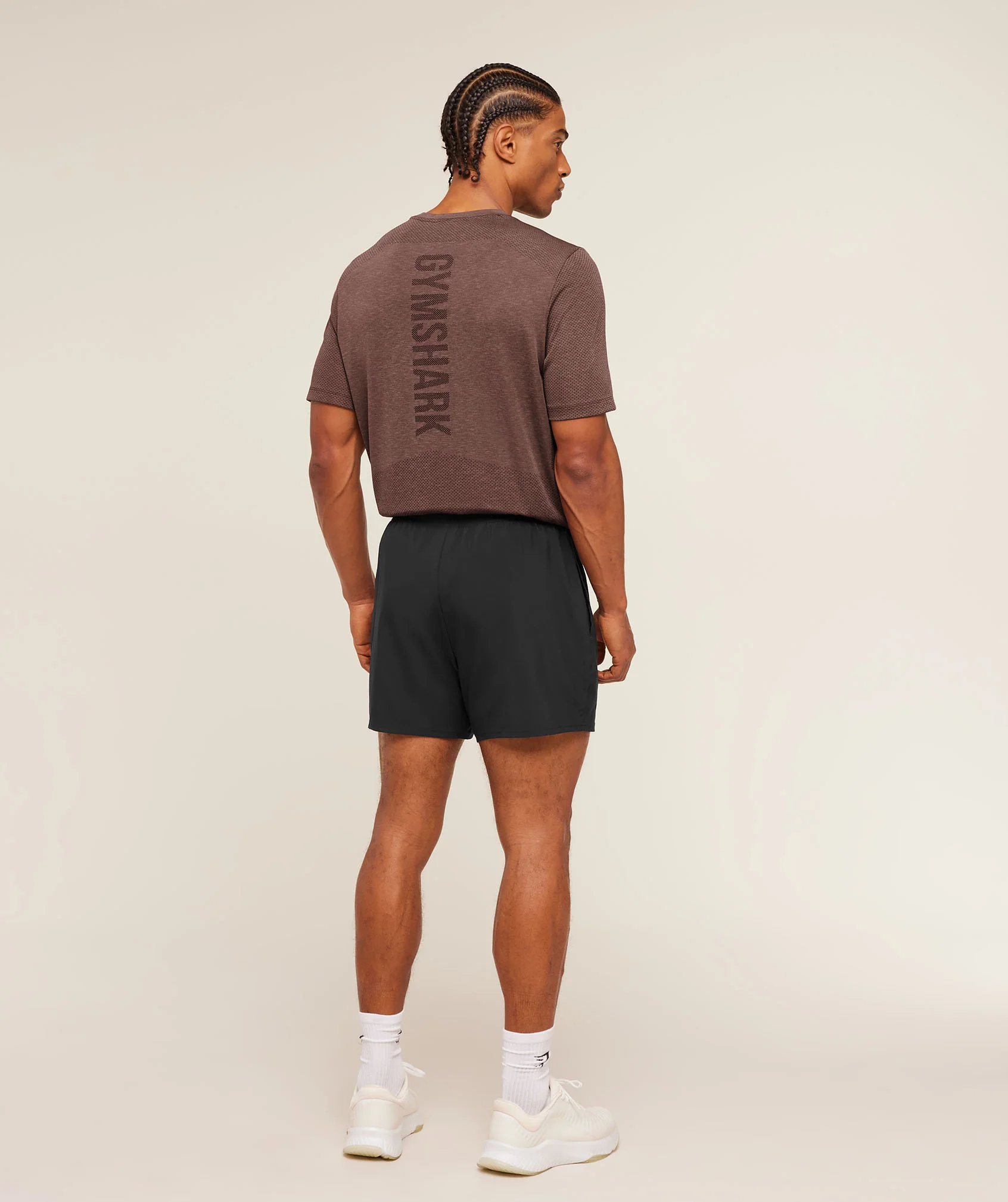 Gymshark Lightweight Seamless T-Shirt - Soft Brown/Marl - Image 7
