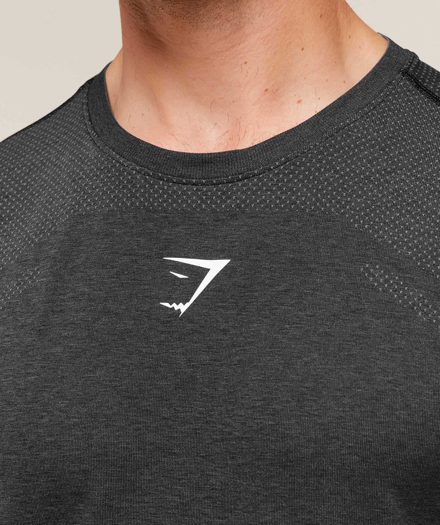 Gymshark Lightweight Seamless Tank - Black/Silhouette Grey - Image 5