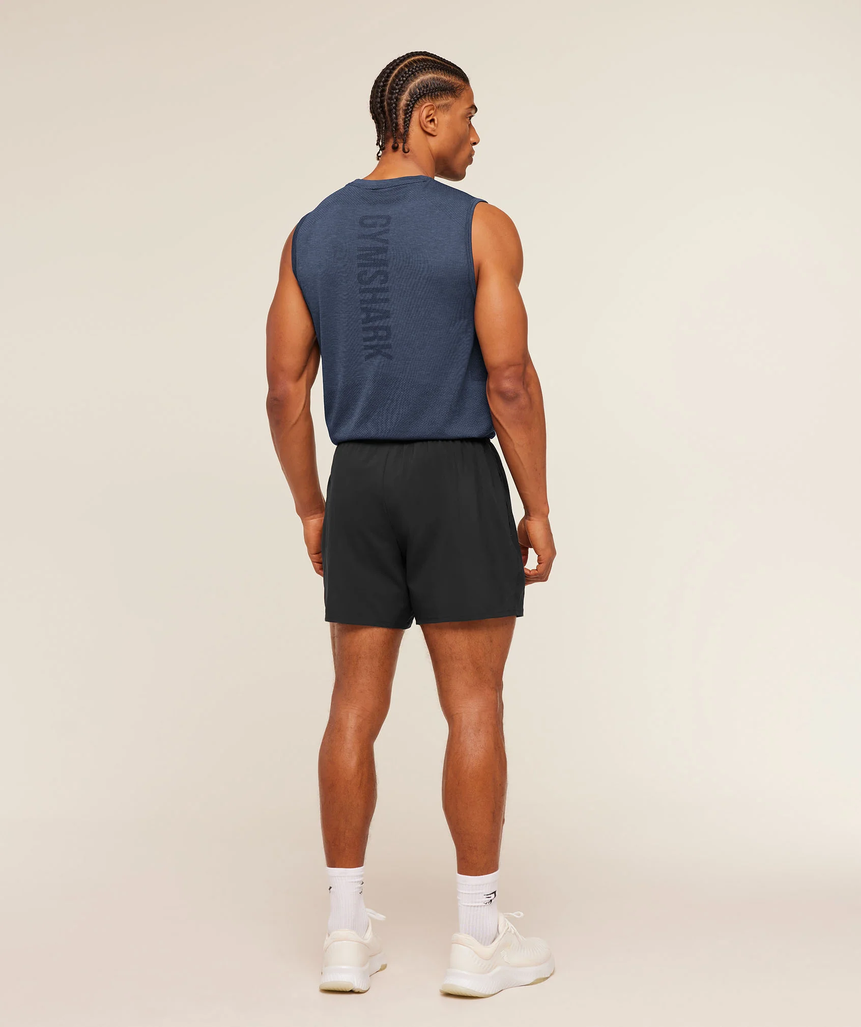 Gymshark Lightweight Seamless Tank - Heavy Blue/Marl - Image 7
